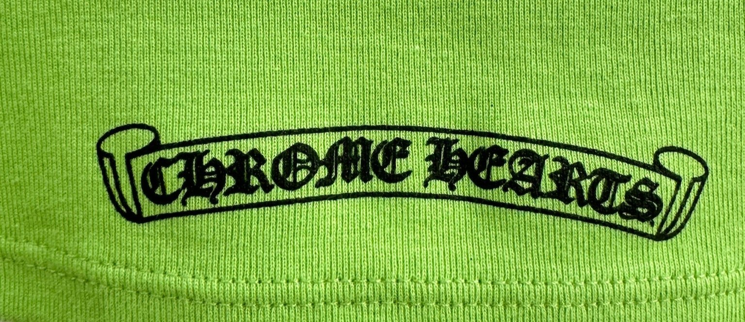 Chrome Hearts MattyBoy Green Baseball Baby Tee - Size M