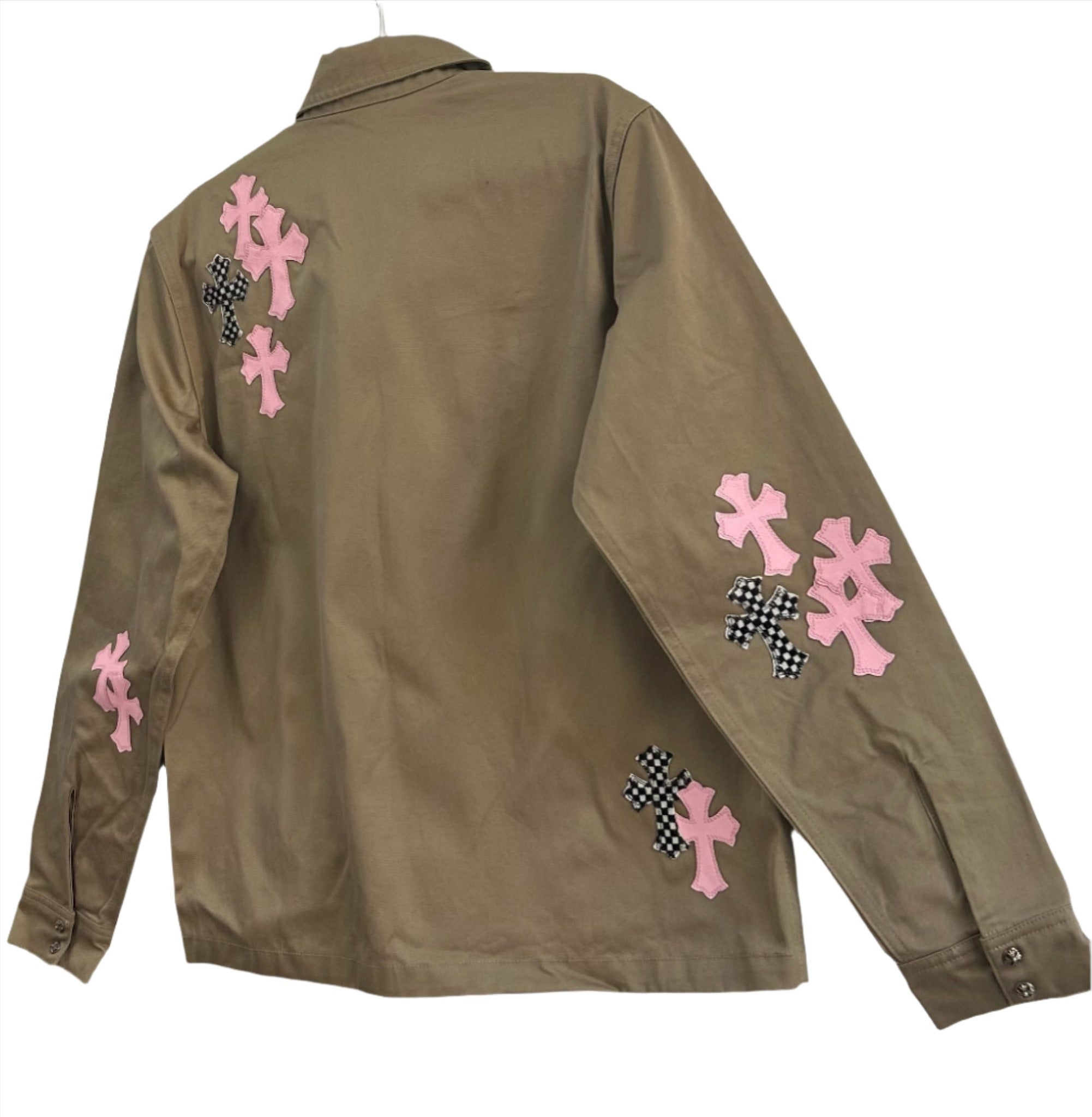 Chrome Hearts Khaki with Pink Cross Jacket