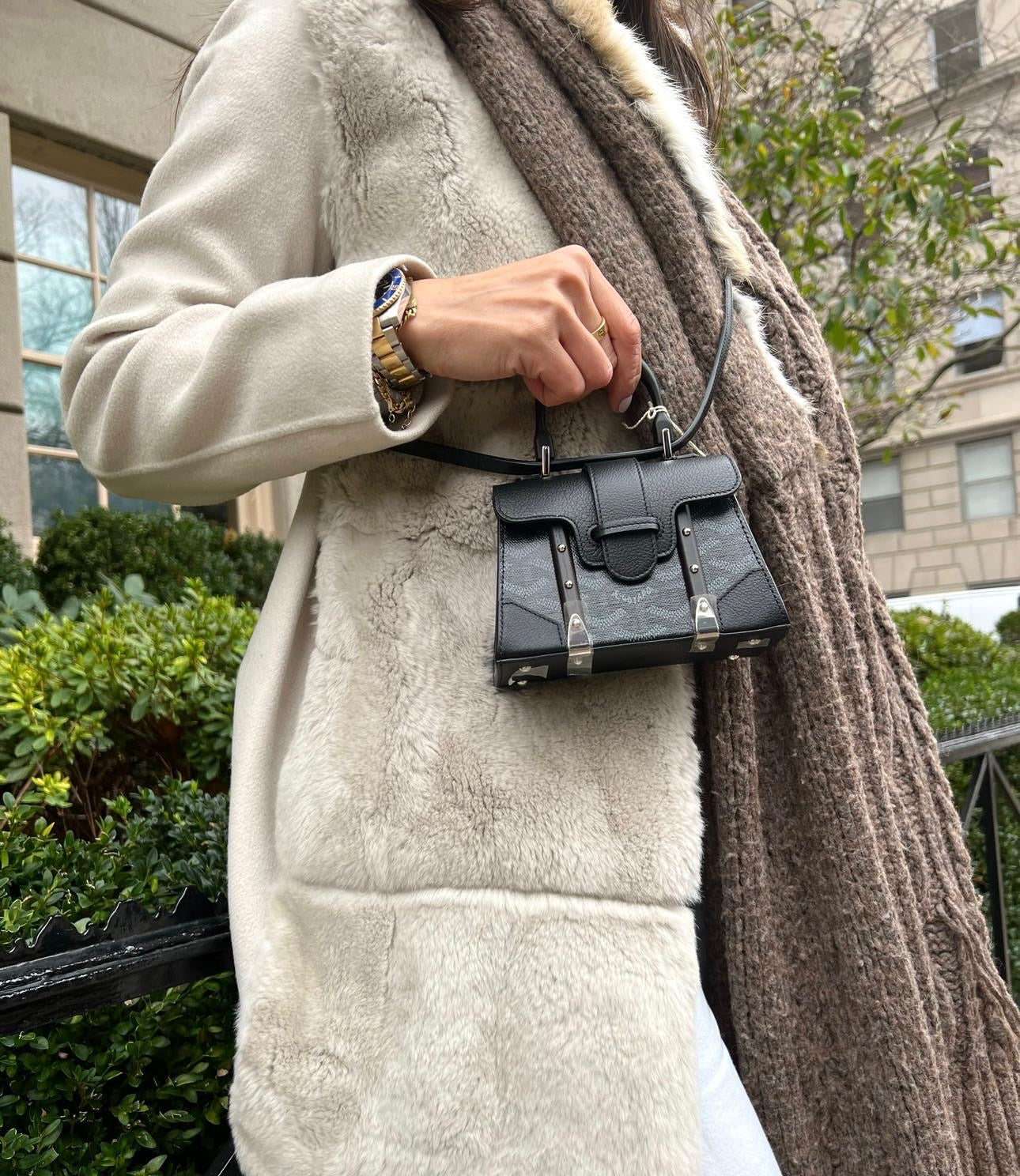 GOYARD Nano Saigon Jetblack Structure