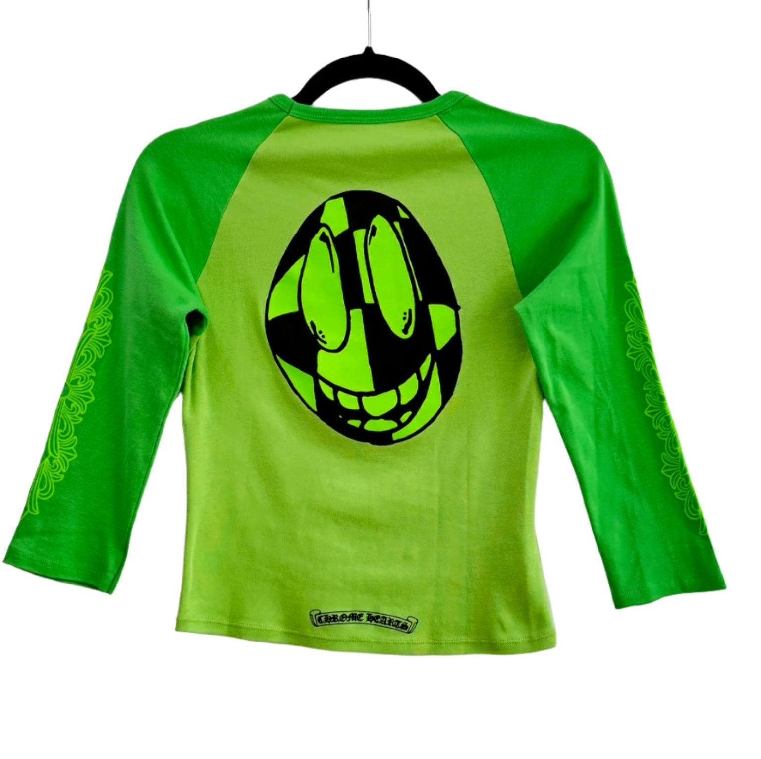 Chrome Hearts MattyBoy Green Baseball Baby Tee - Size M