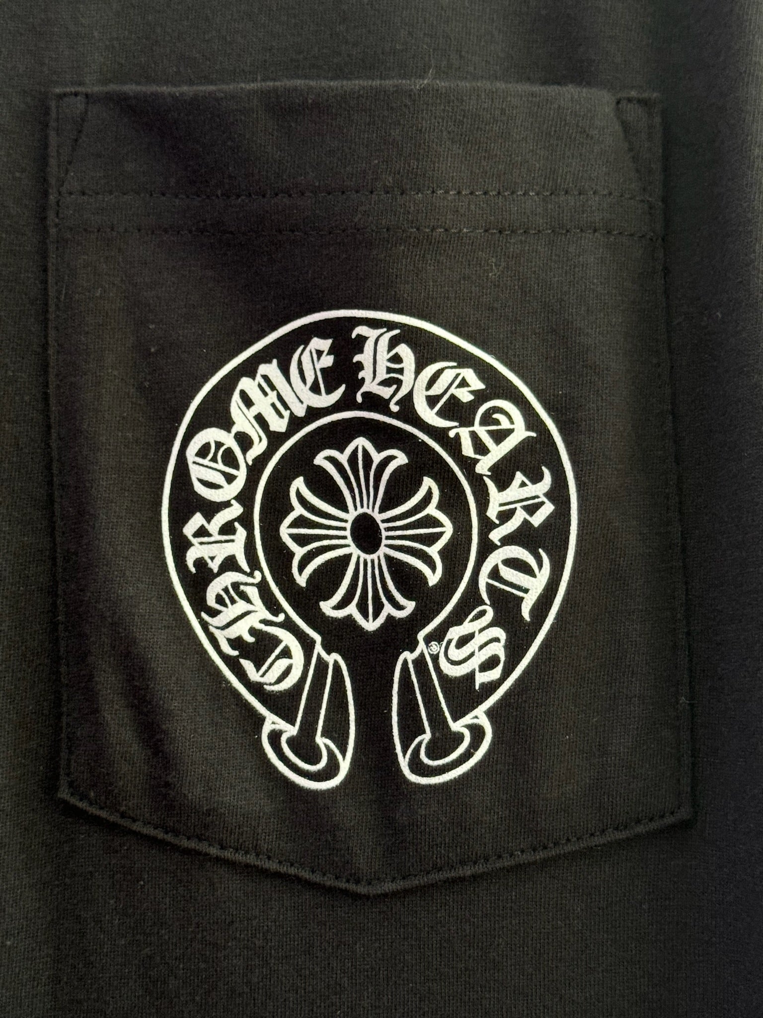 Chrome Hearts Black Long Sleeve Shirt Paris Logo