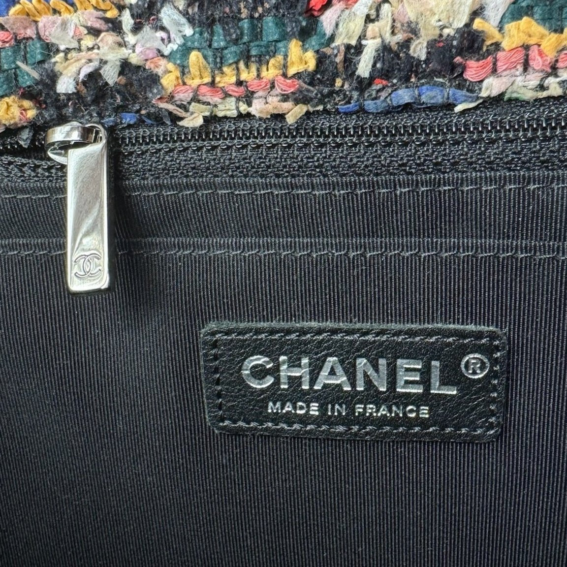 Chanel Multicolor Colorful Quilted Tweed Paris-Dubai Pom-Pom Embellished Large Flapbag with Ruthenium Hardware