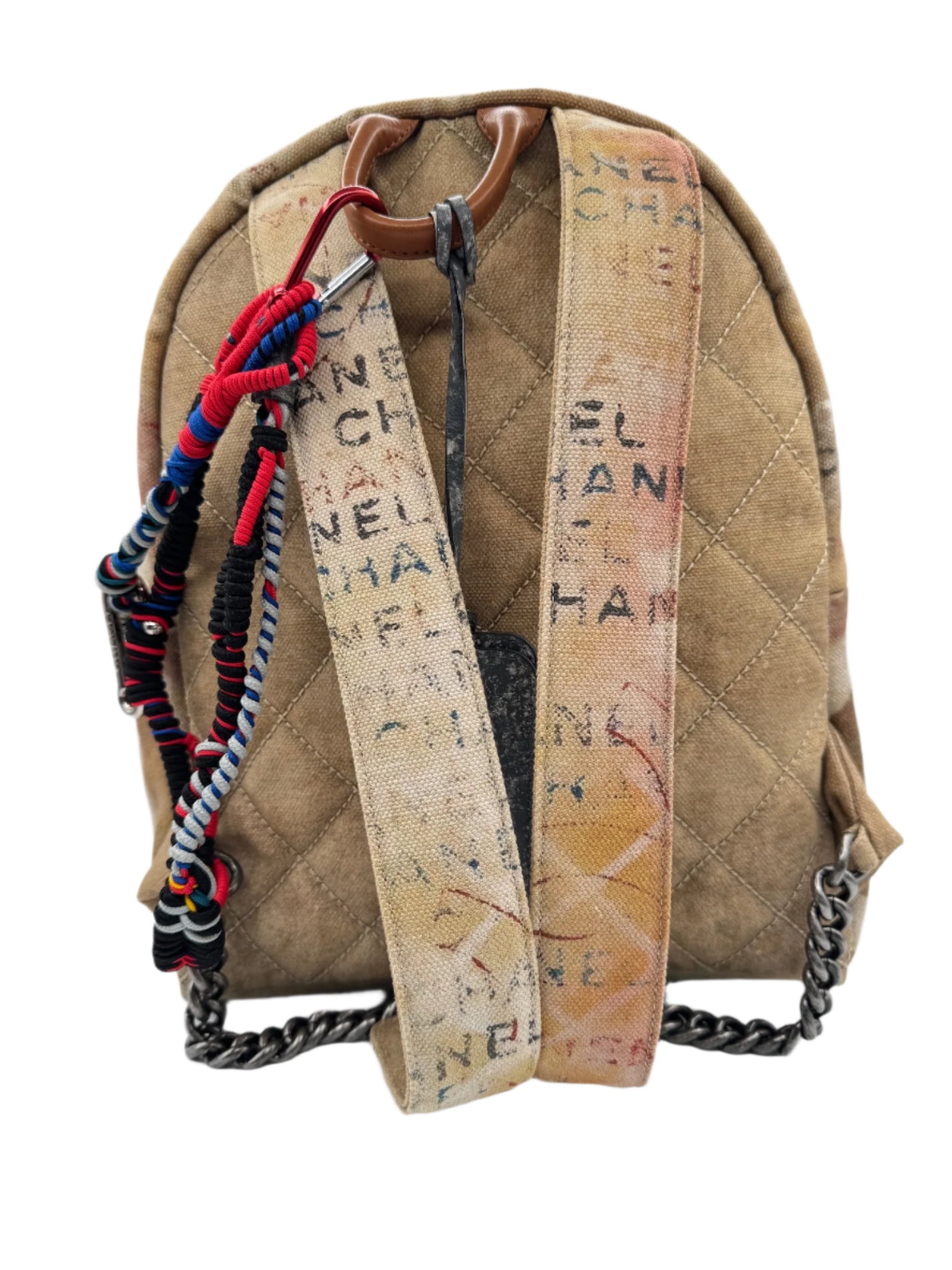 Chanel Canvas Graffiti Backpack