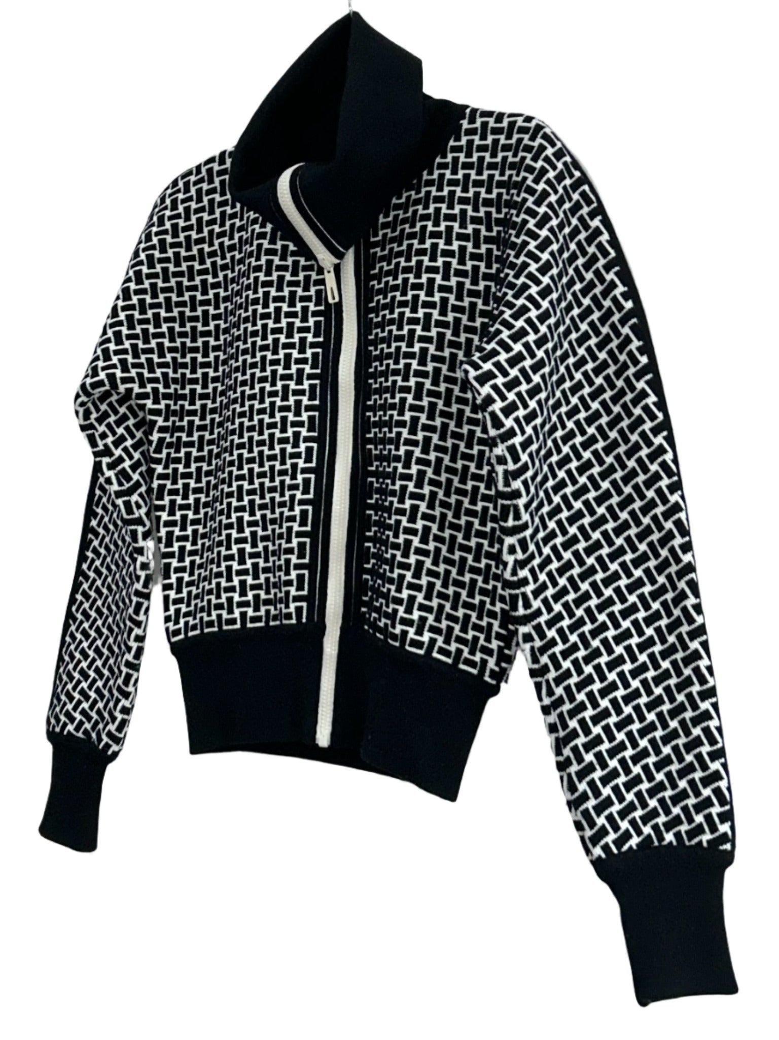 Hermes Black and White Zipper Jacket