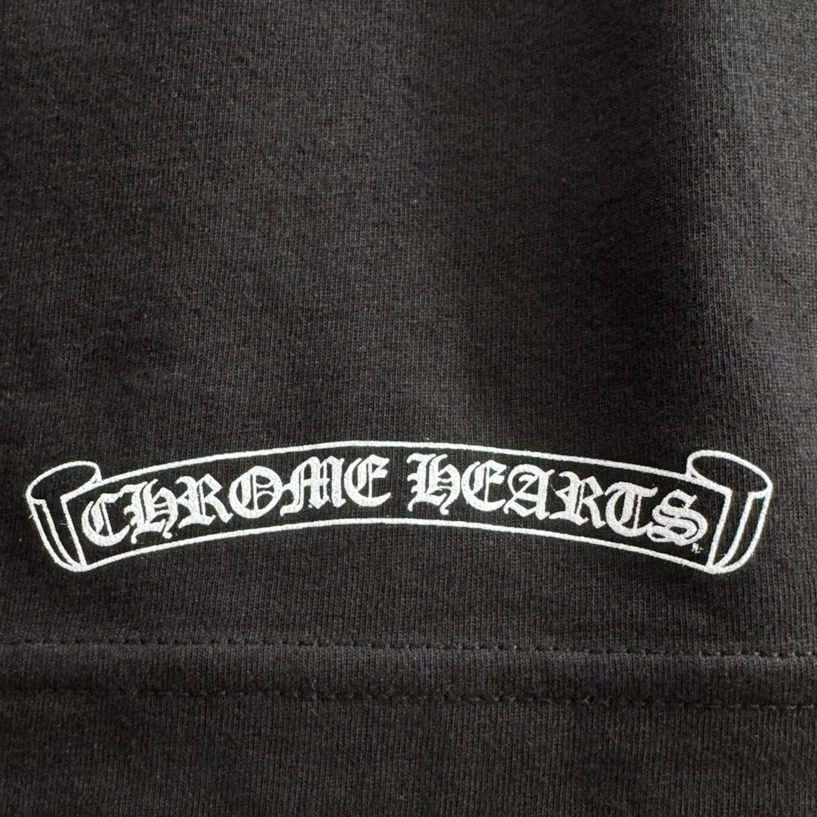 Chrome Hearts Black Long Sleeve Shirt Paris Logo