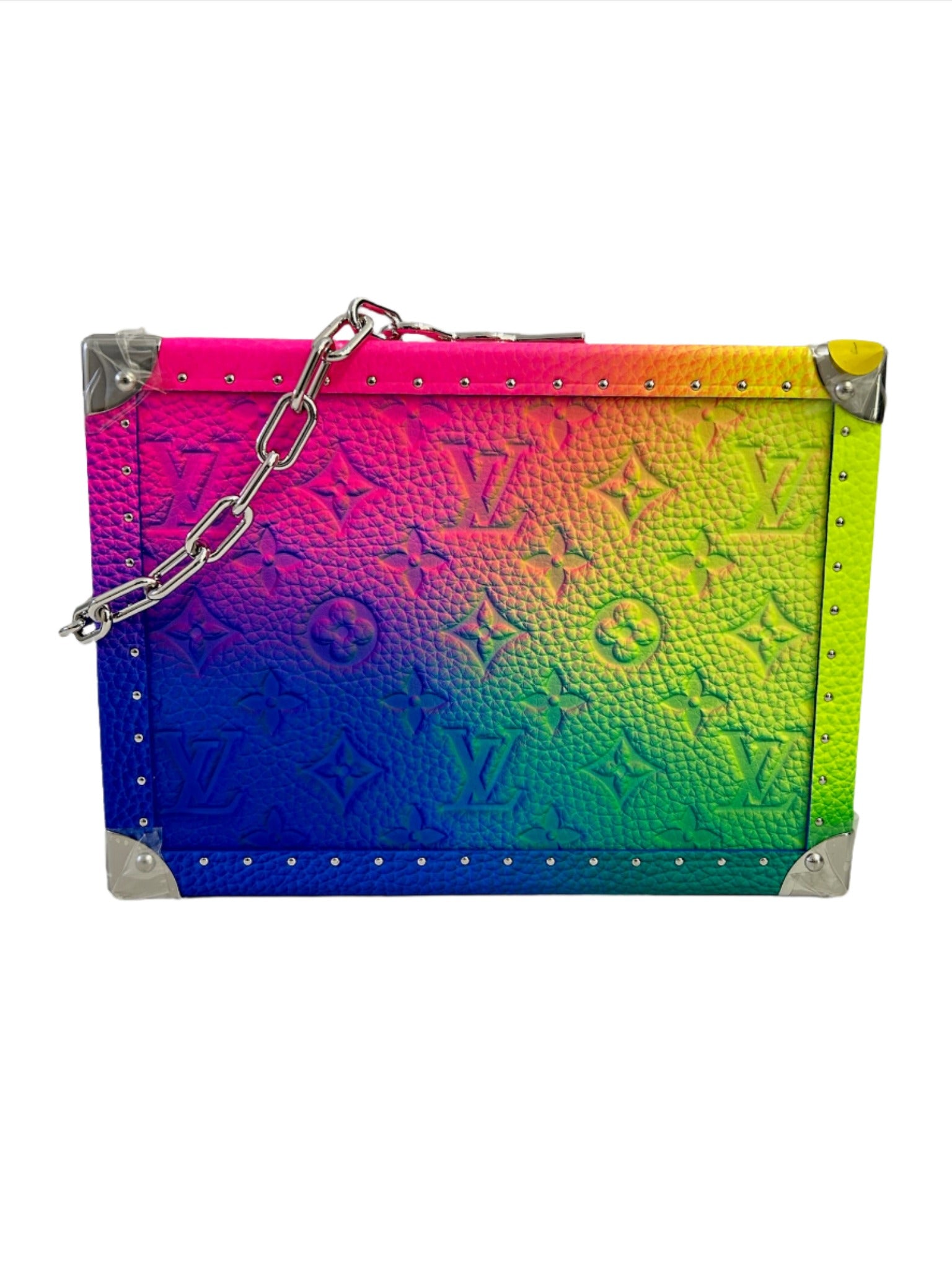 Louis Vuitton x Virgil Abloh Monogram Illusion Soft Trunk Multicolor Rainbow Bag