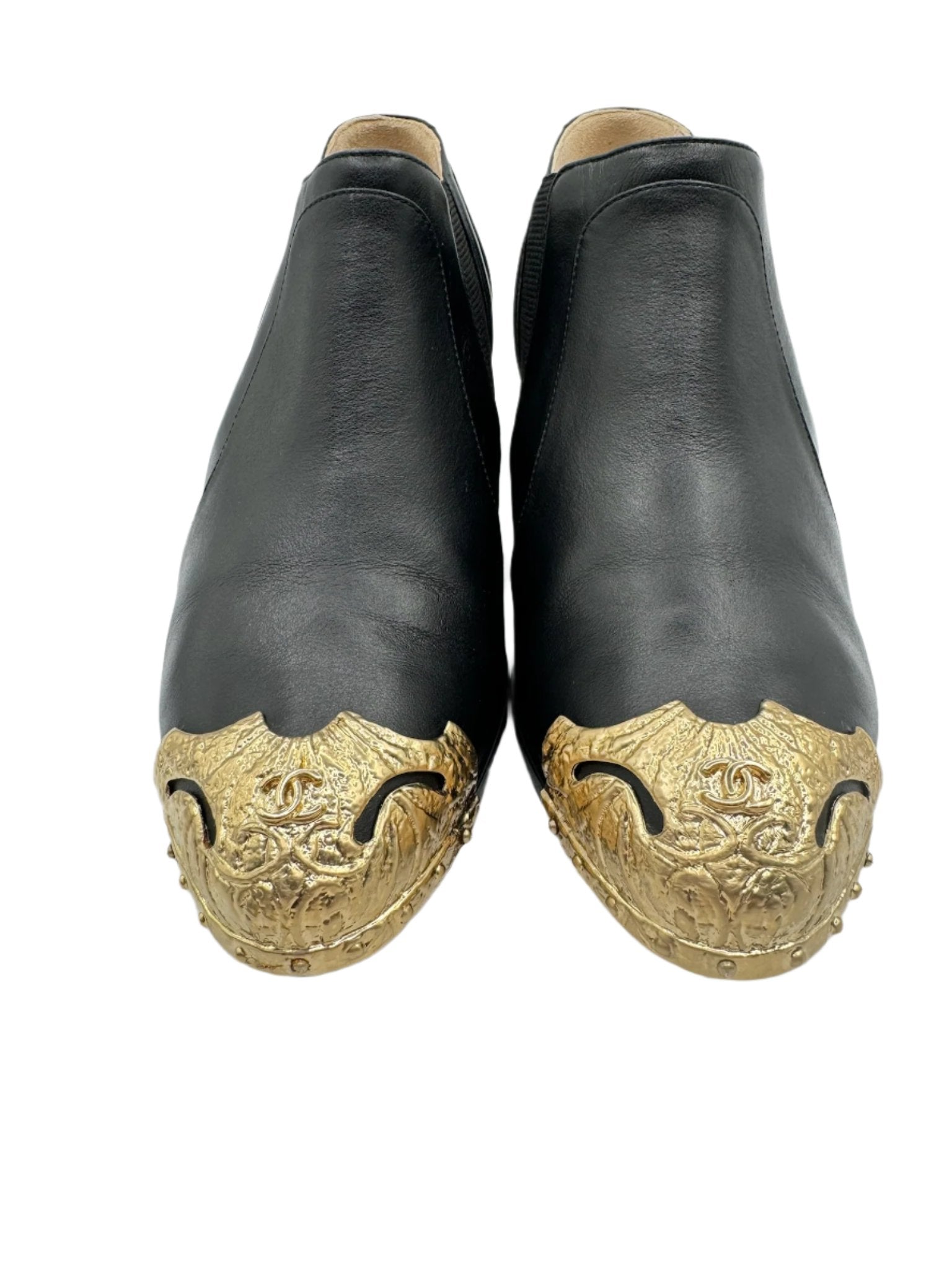 Chanel Black Dallas Paris Cowboy Boots