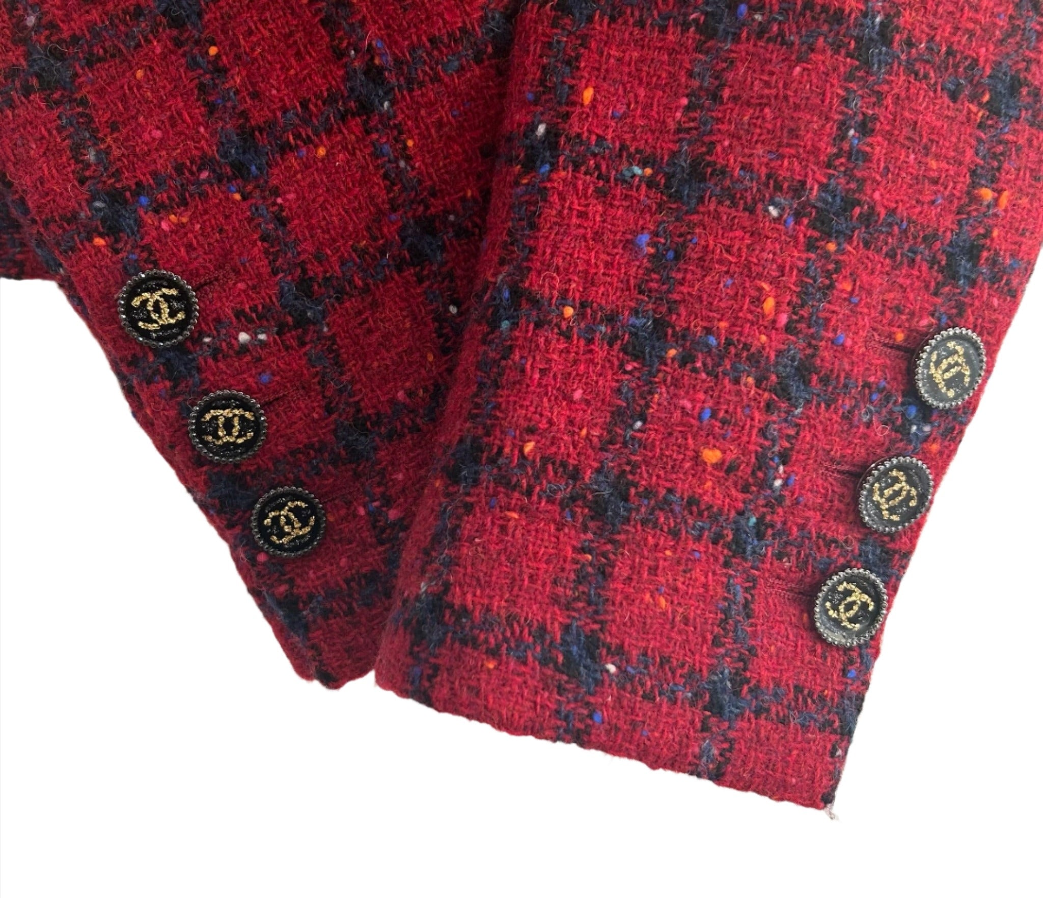 Chanel Red Tweed Jacket