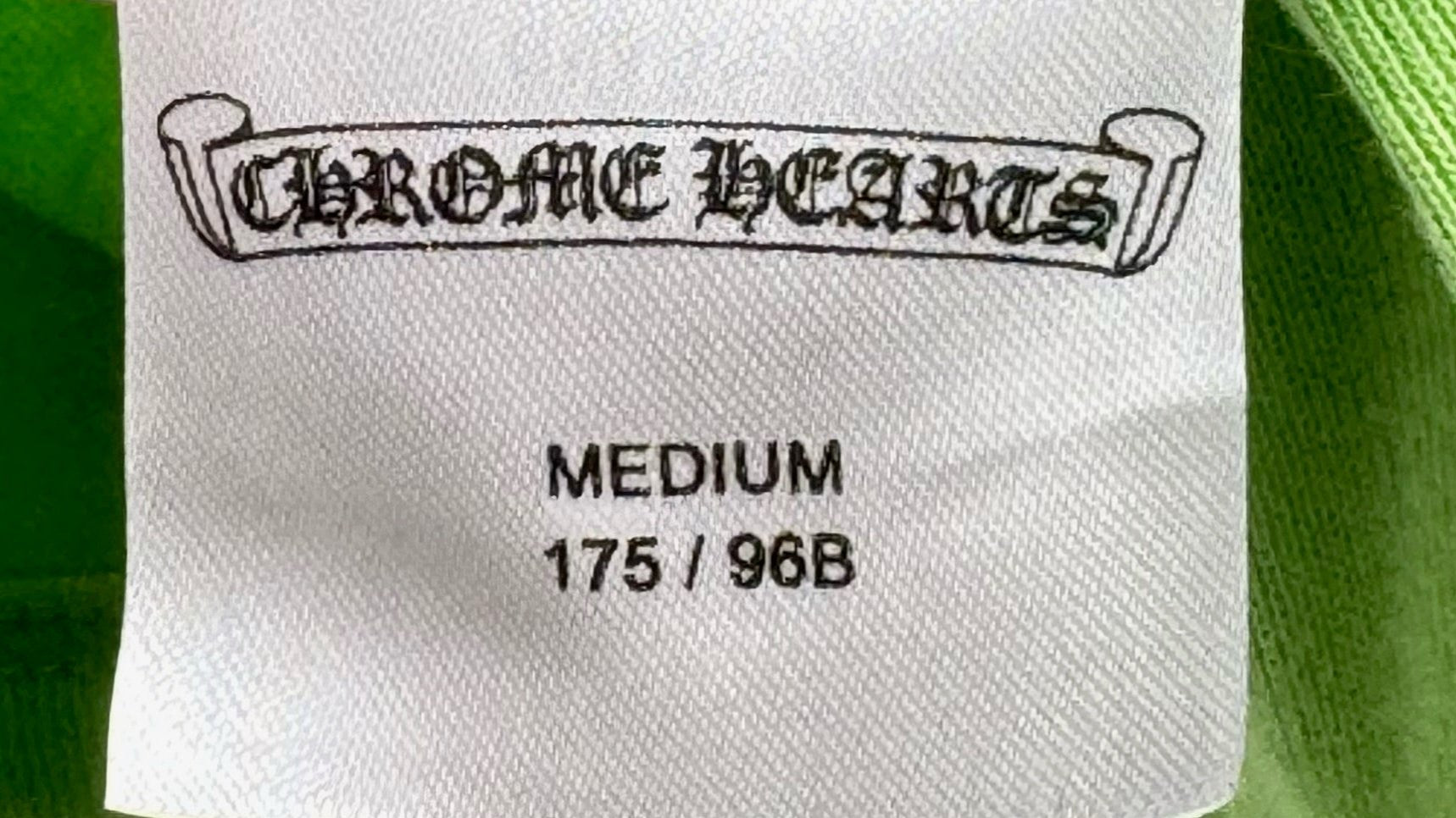 Chrome Hearts MattyBoy Green Baseball Baby Tee - Size M