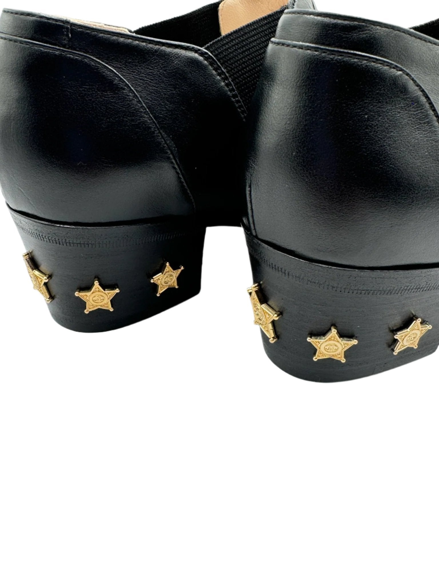 Chanel Black Dallas Paris Cowboy Boots