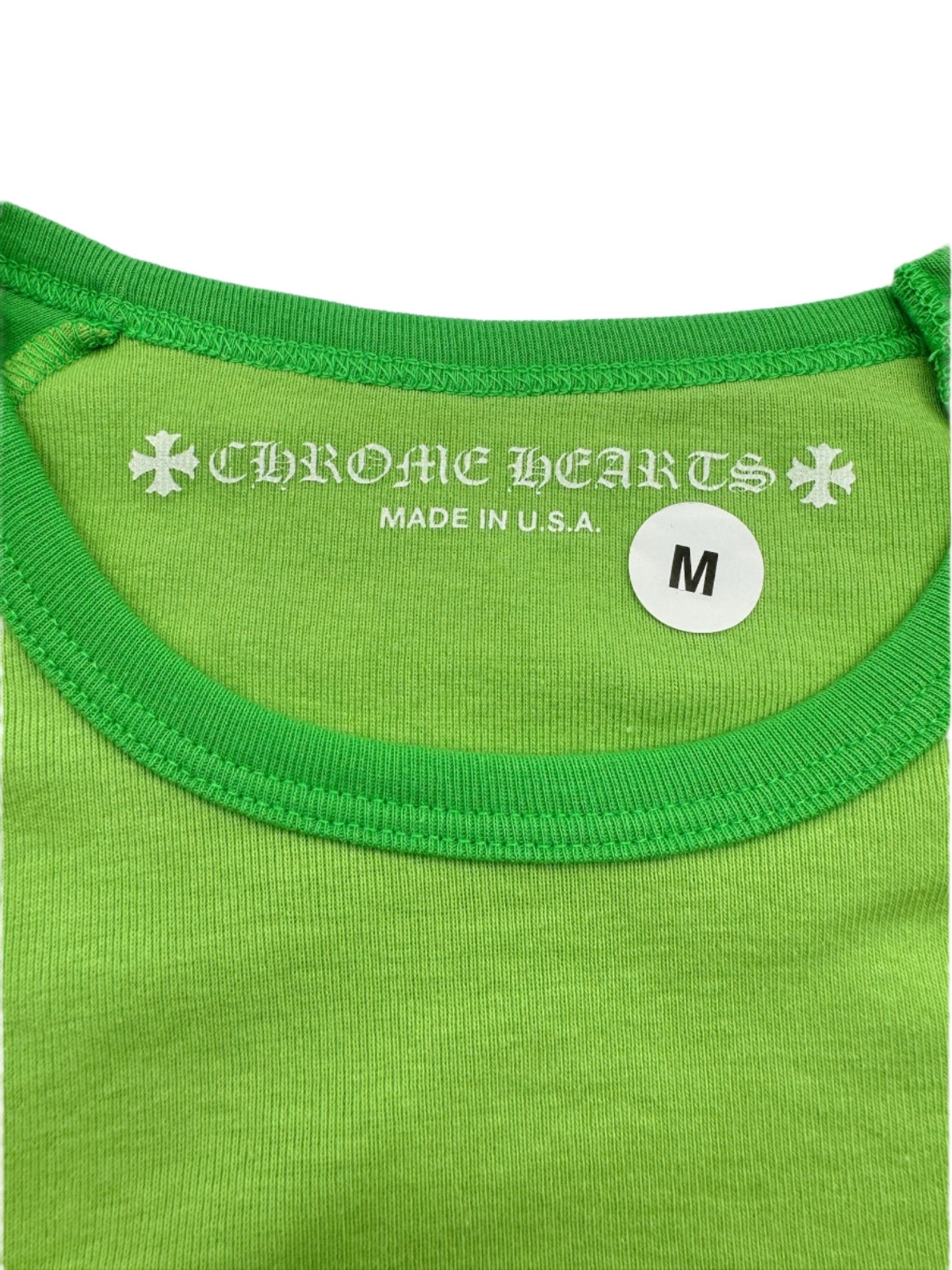 Chrome Hearts MattyBoy Green Baseball Baby Tee - Size M