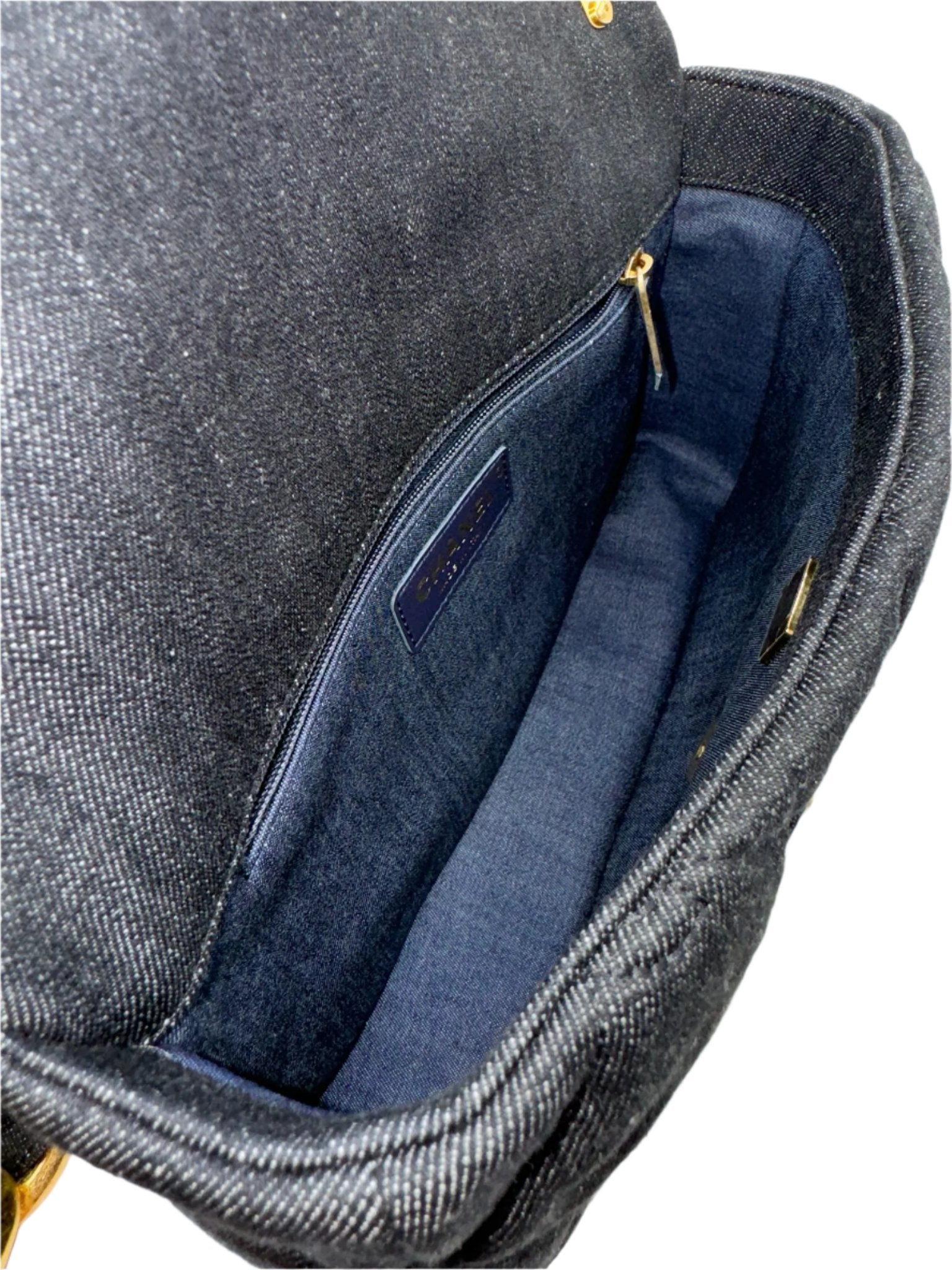 Chanel Black Denim CC Funky Town Flapbag