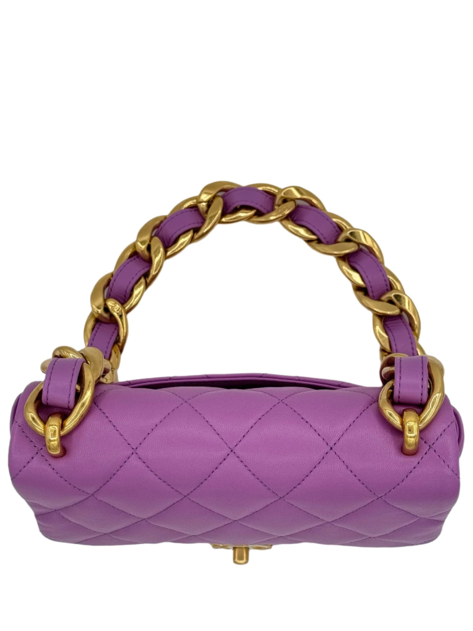 Chanel Purple Leather Funky Town Flapbag