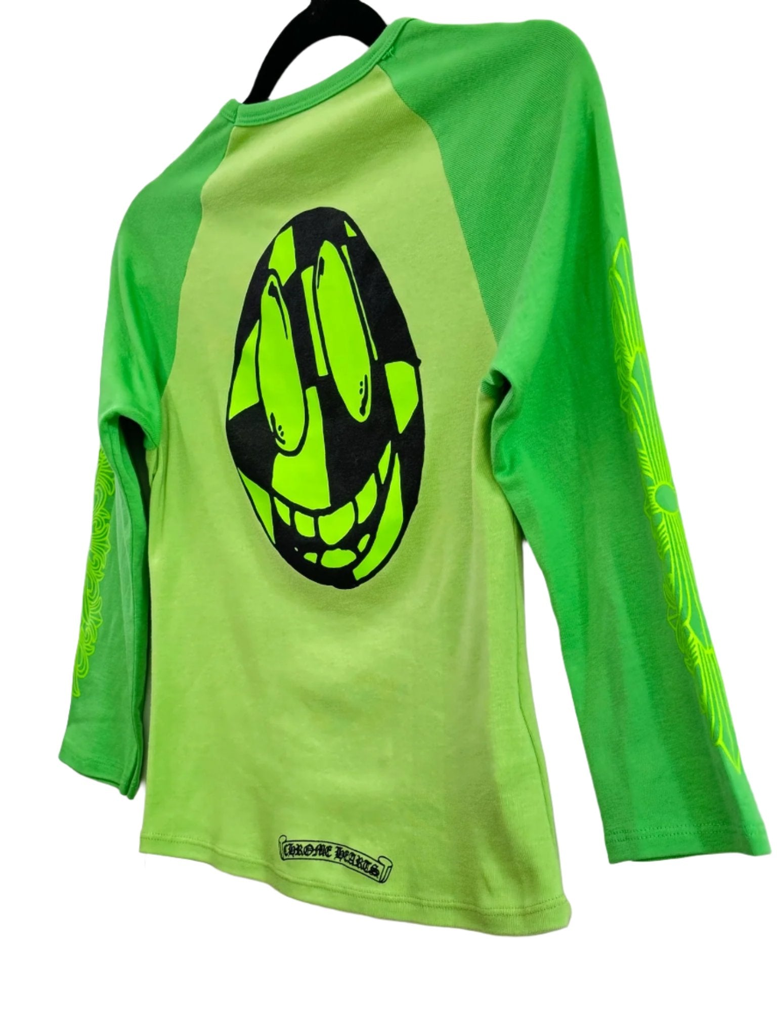 Chrome Hearts MattyBoy Green Baseball Baby Tee - Size M