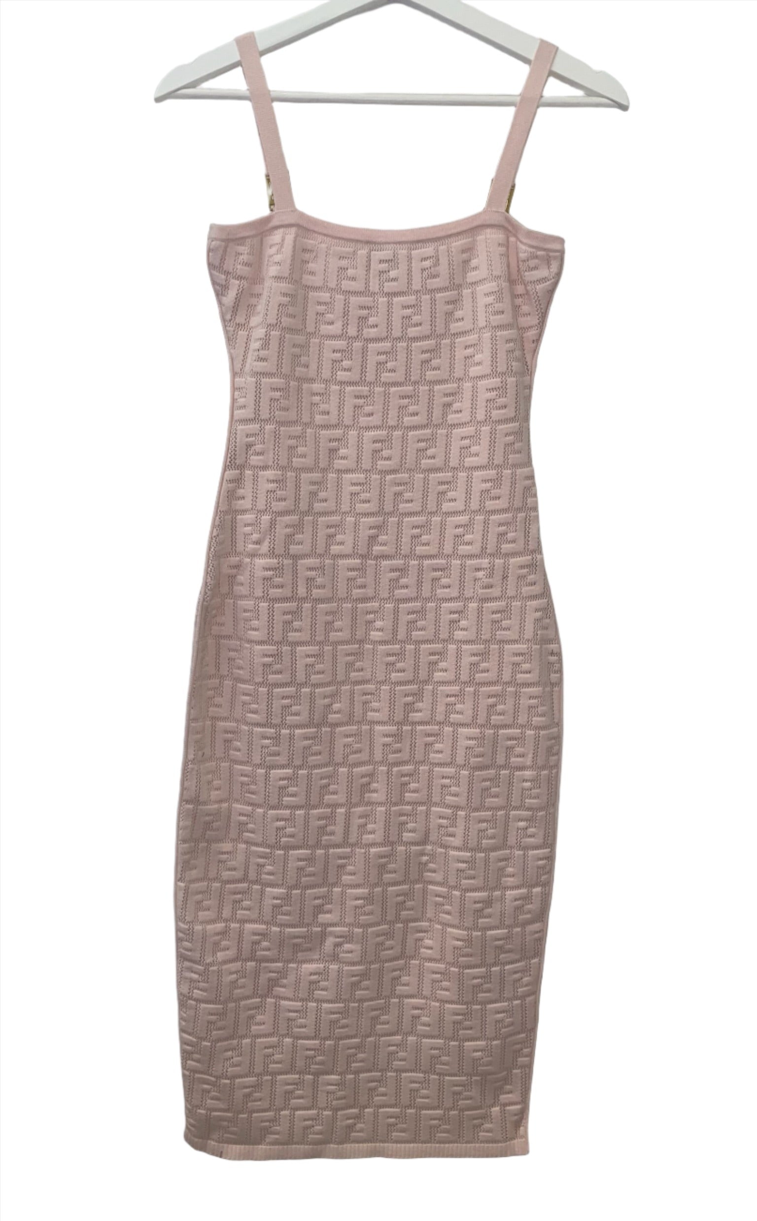 Fendi Light Pink FF Logo Dress