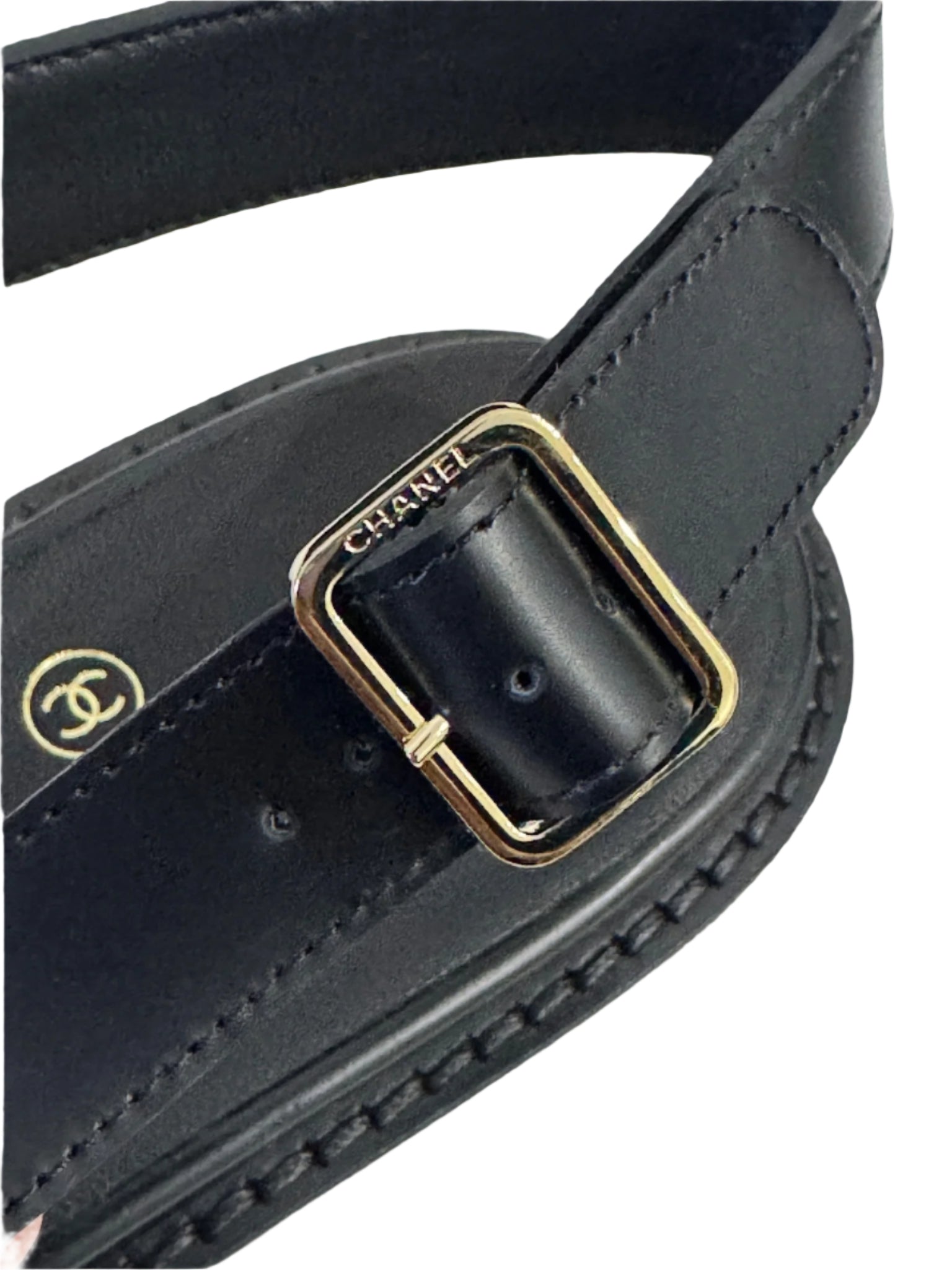 Chanel Black Slingback Loafers