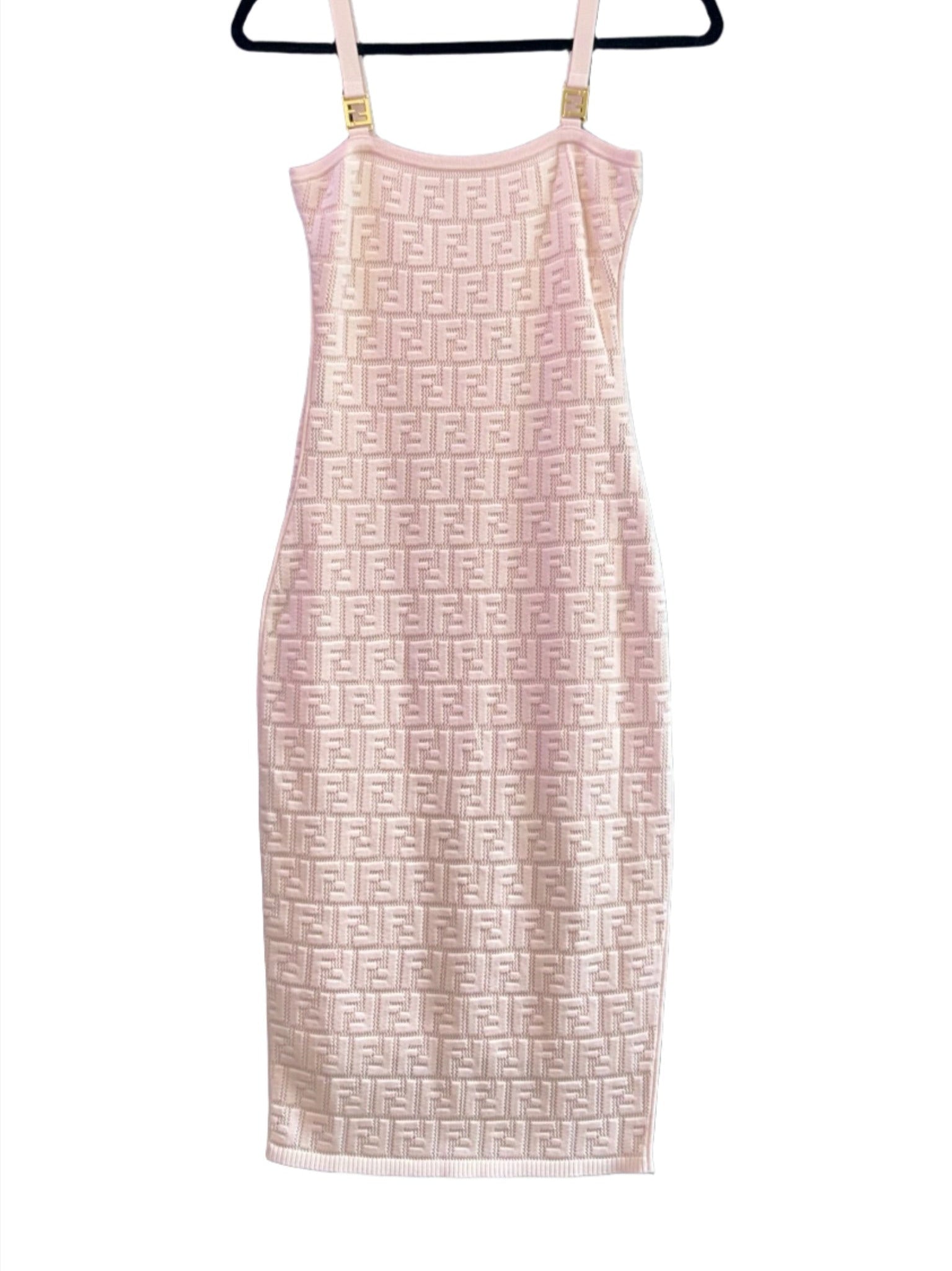 Fendi Light Pink FF Logo Dress