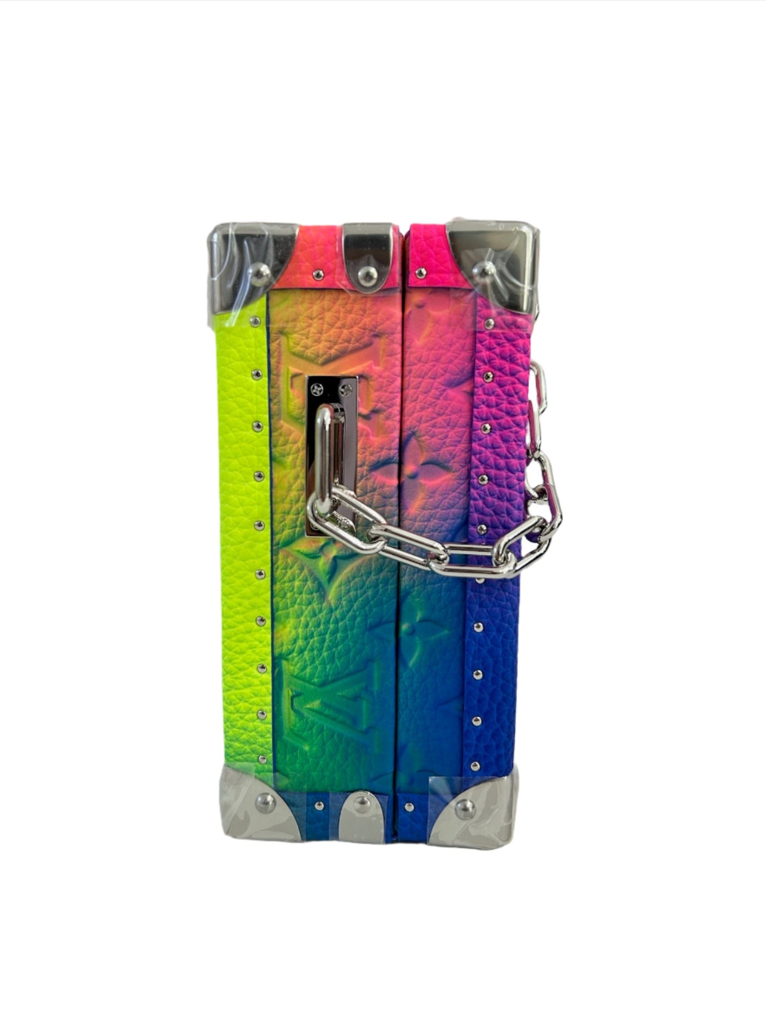 Louis Vuitton x Virgil Abloh Monogram Illusion Soft Trunk Multicolor Rainbow Bag