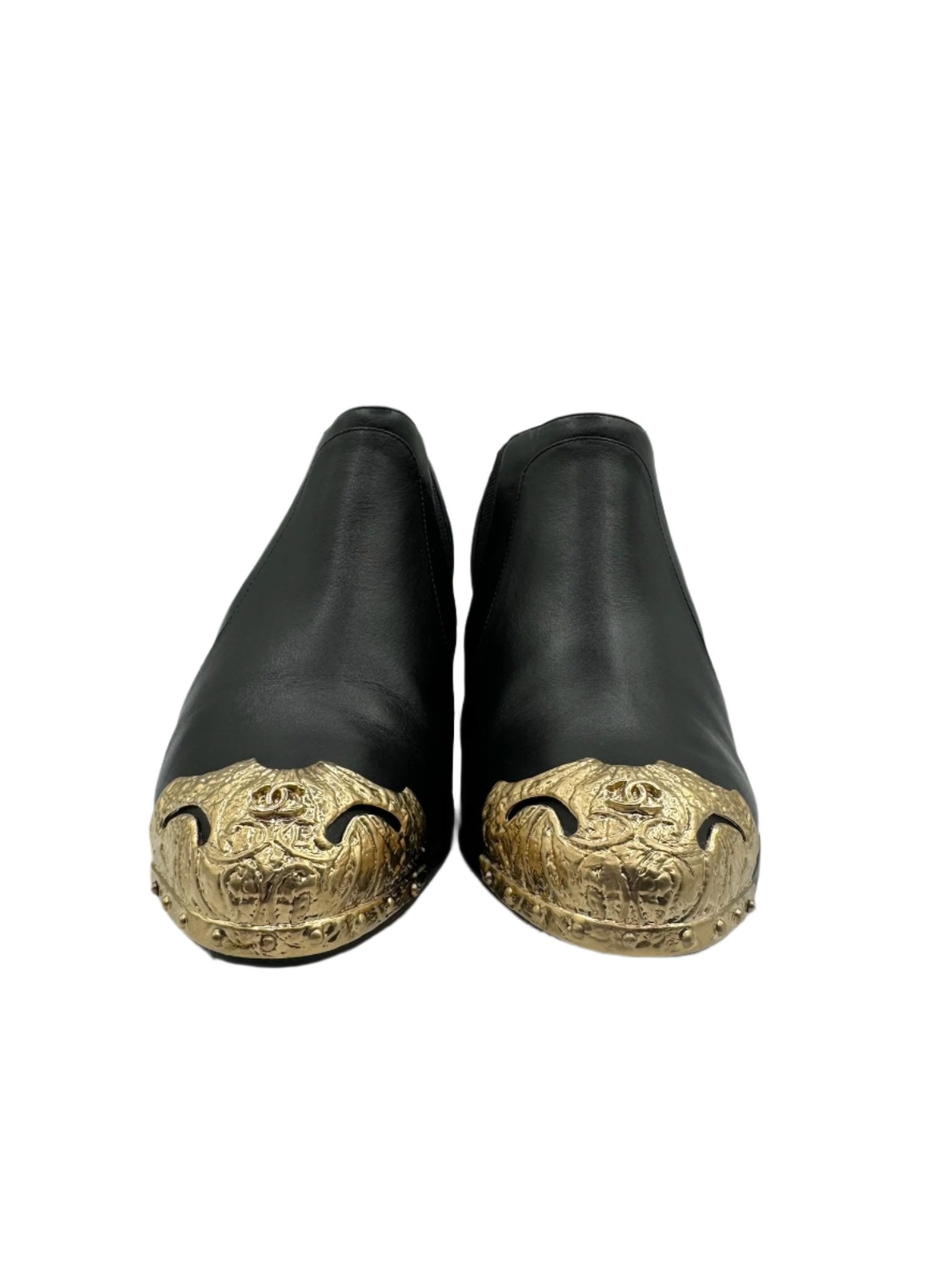 Chanel Black Dallas Paris Cowboy Boots