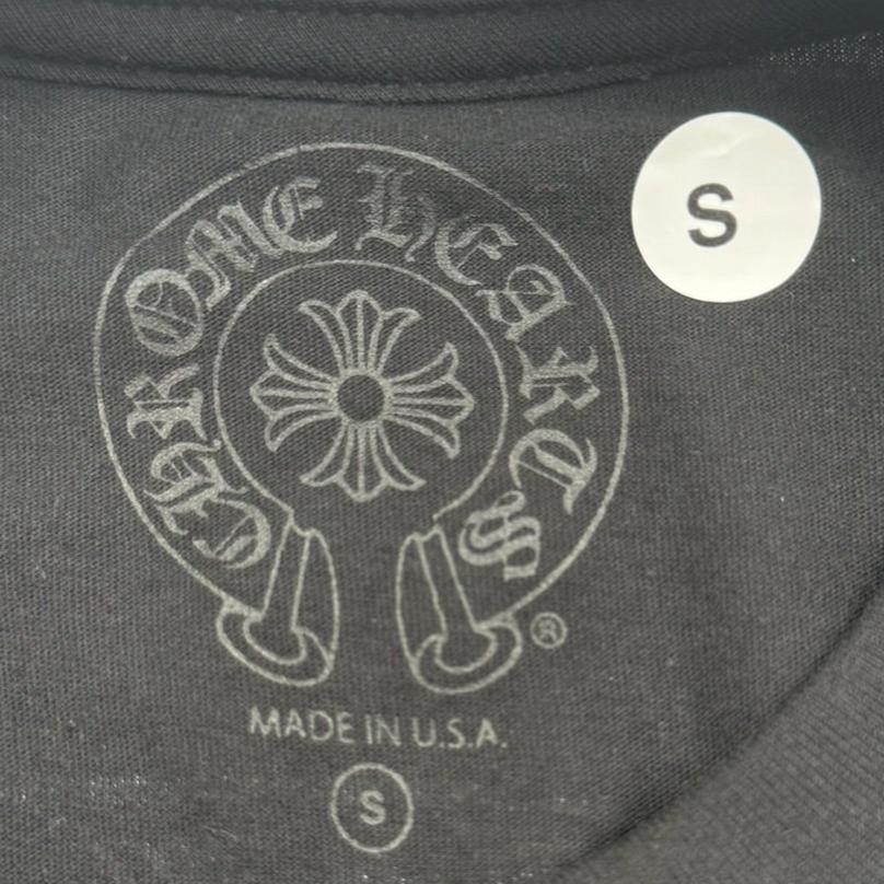 Chrome Hearts Black Long Sleeve Shirt Paris Logo