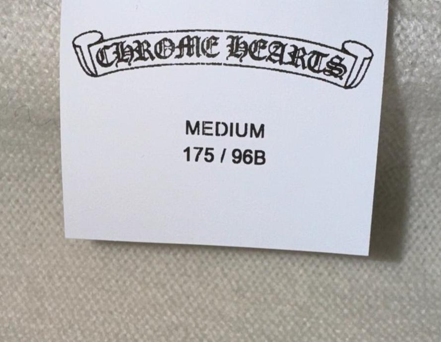 Chrome Hearts White Cashmere Sweater With Crystals