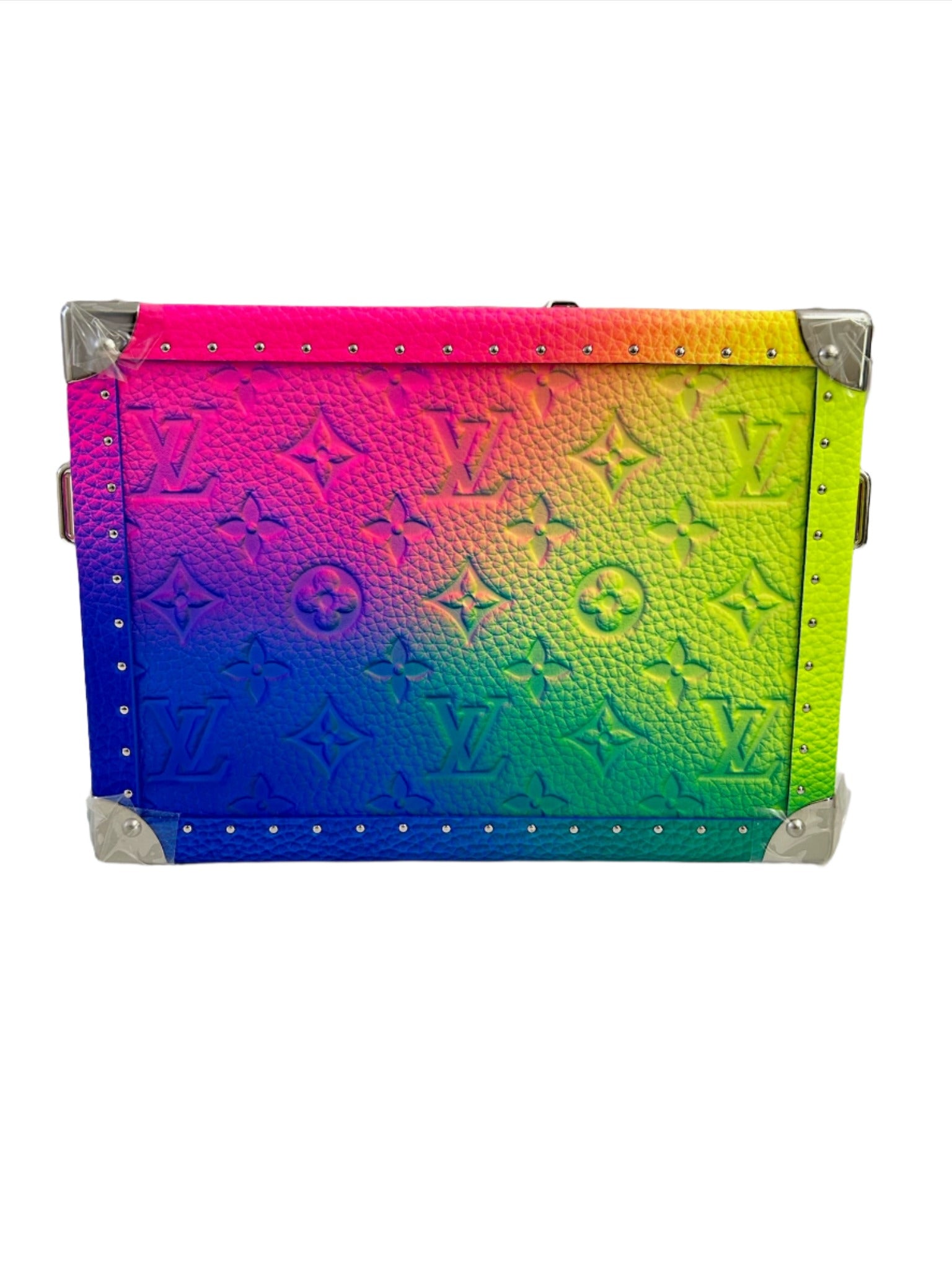 Louis Vuitton x Virgil Abloh Monogram Illusion Soft Trunk Multicolor Rainbow Bag