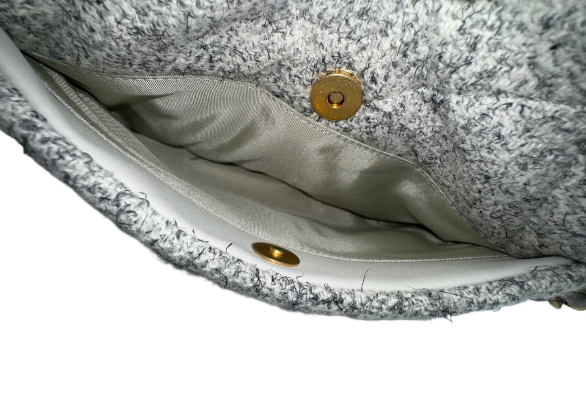 Chanel 19 Gray Ecru Tweed Small Flapbag