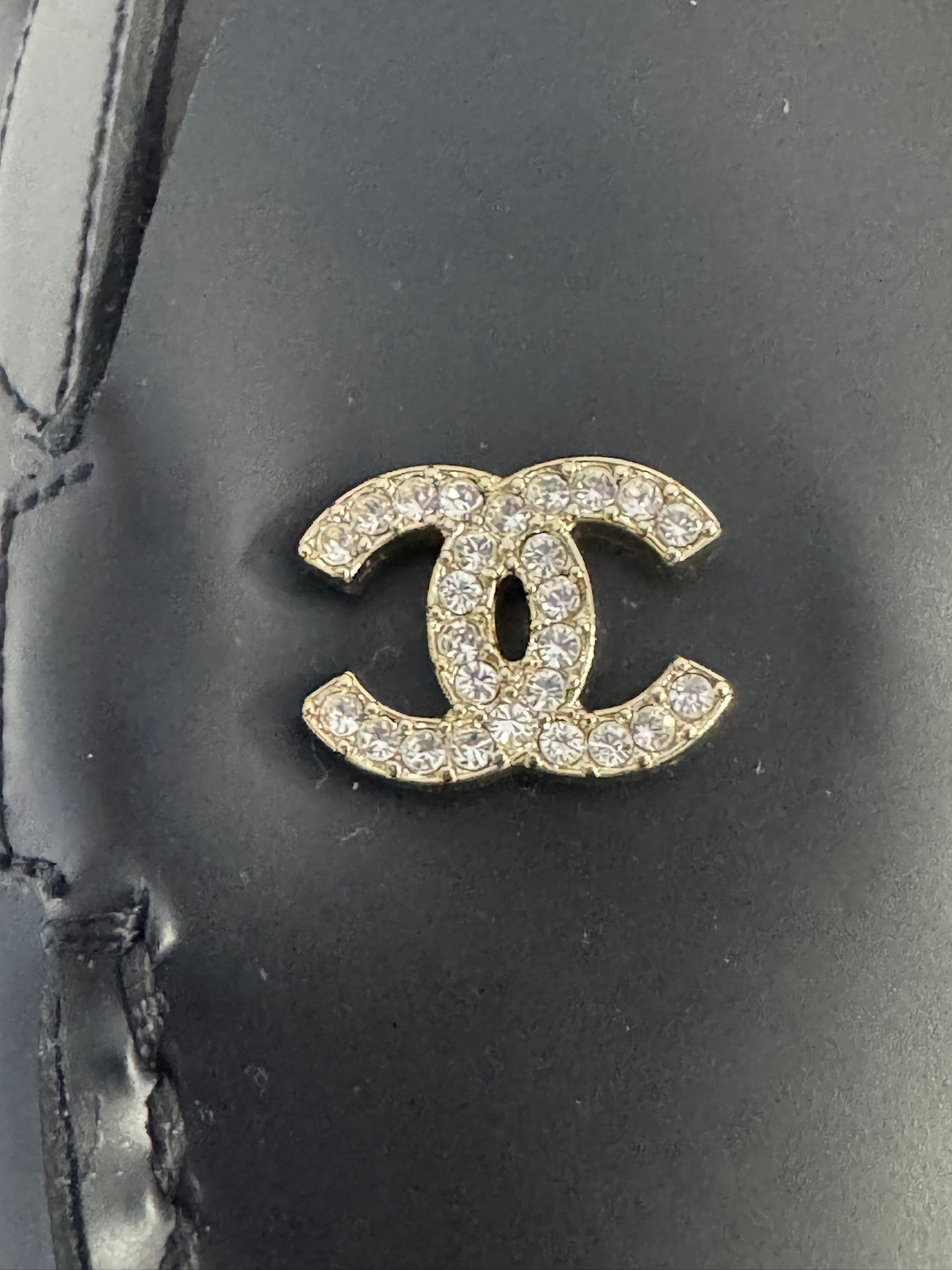 Chanel Black Slingback Loafers