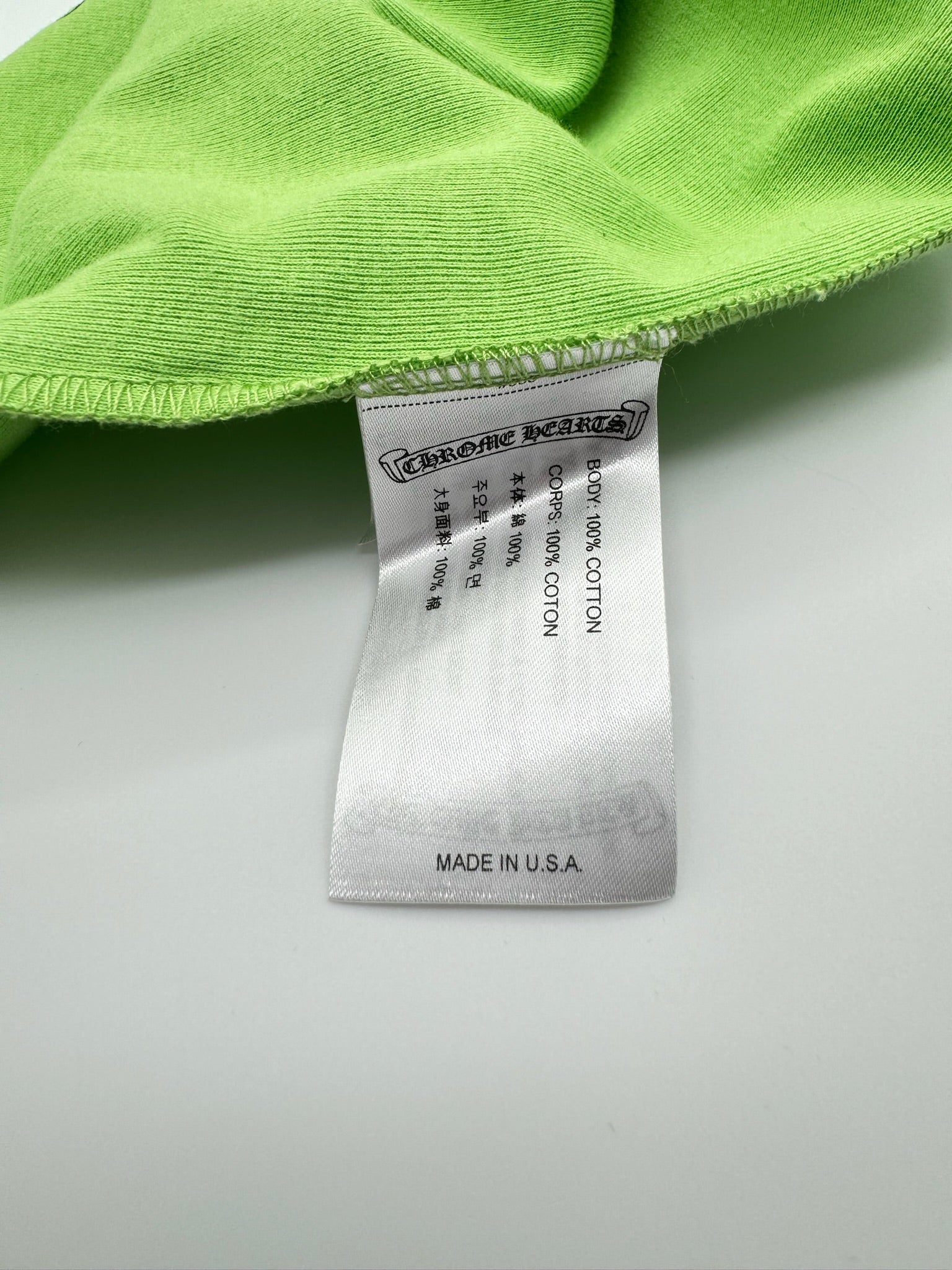 Chrome Hearts MattyBoy Green Baseball Baby Tee - Size M