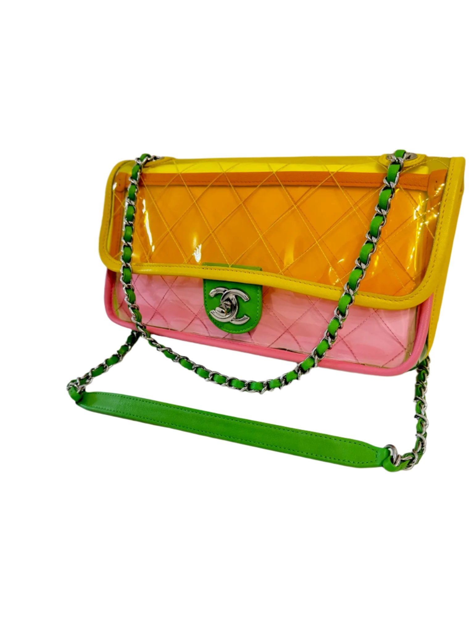 CHANEL Coco Splash PVC Flapbag
