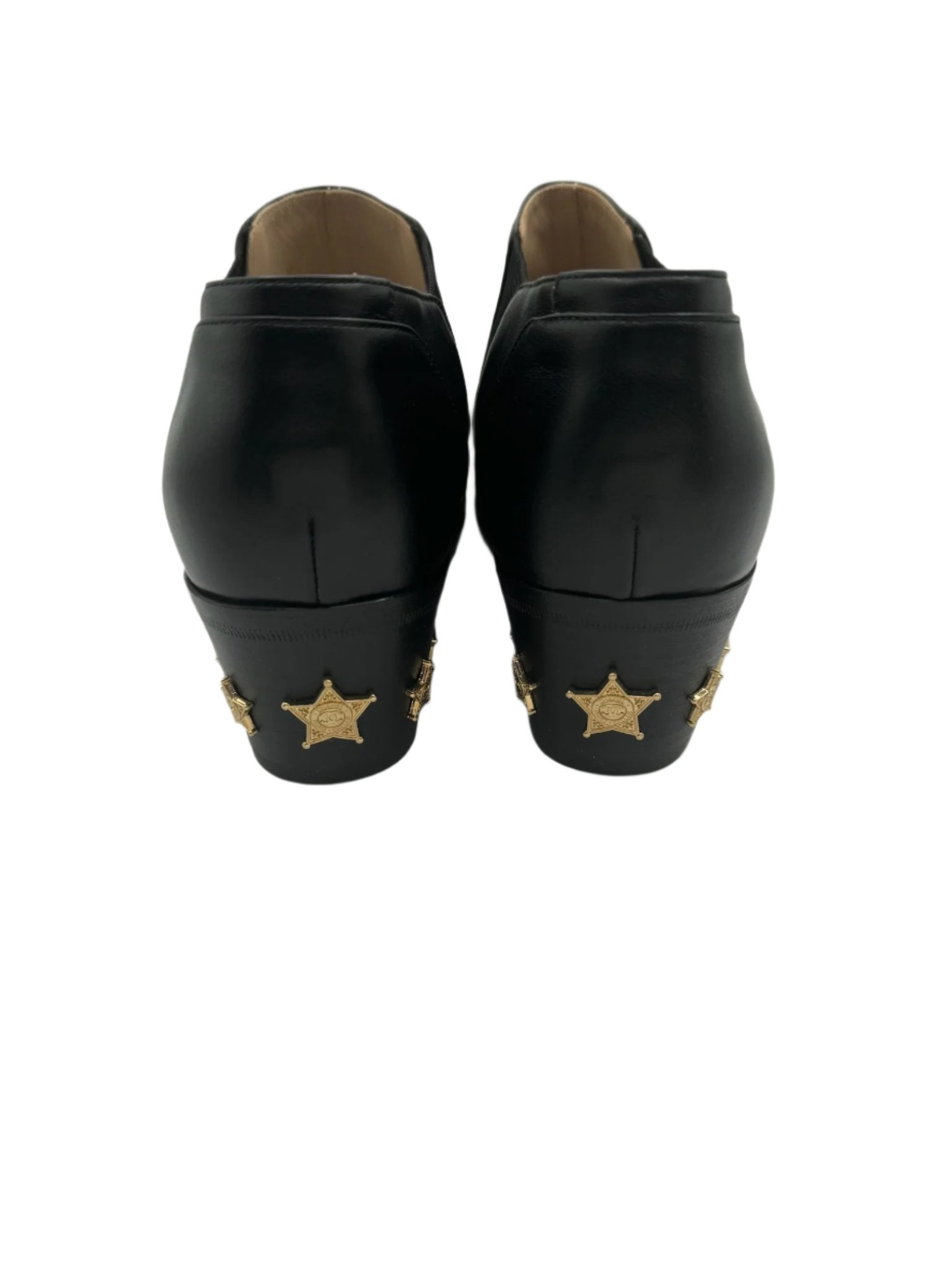 Chanel Black Dallas Paris Cowboy Boots