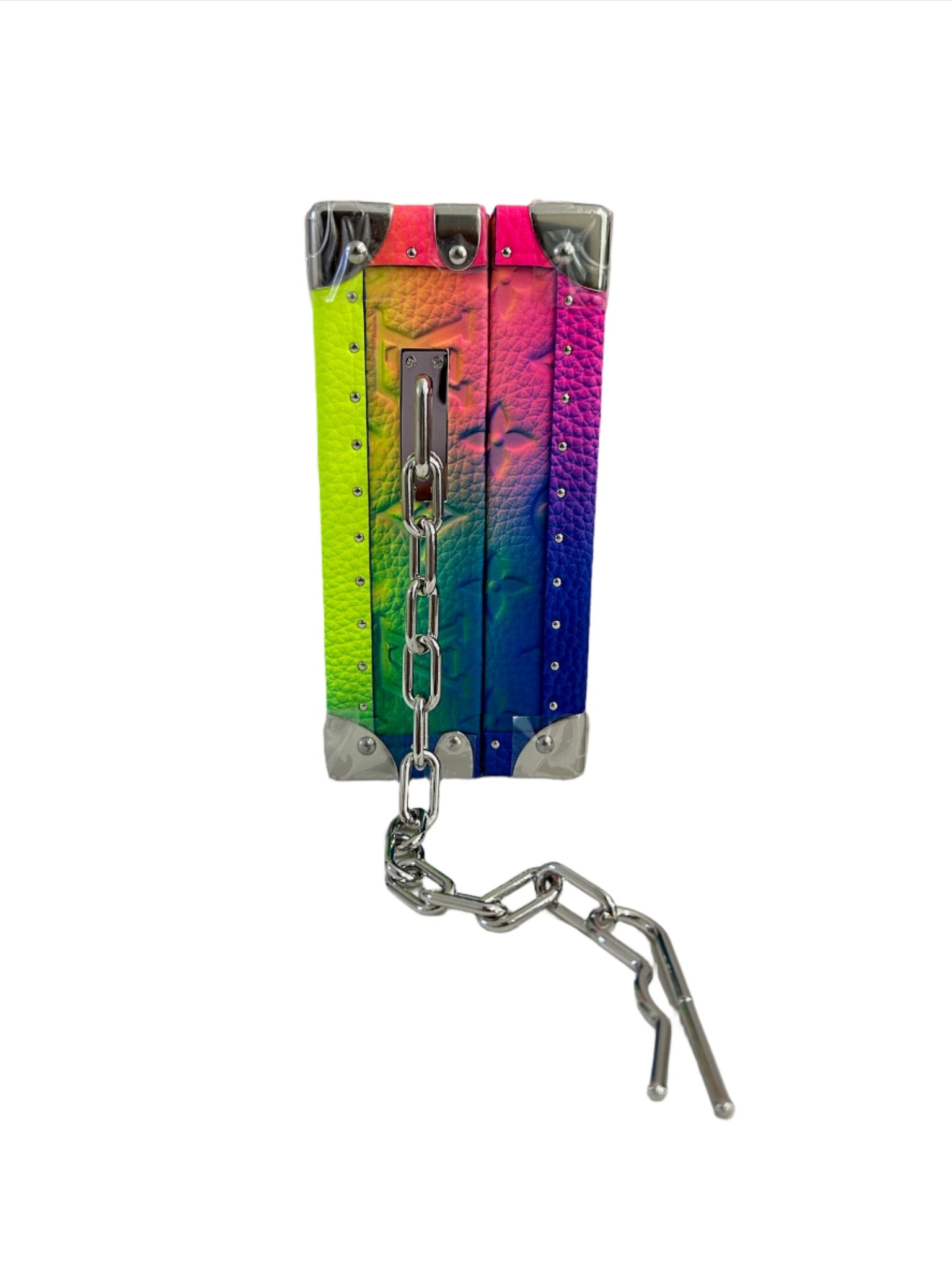 Louis Vuitton x Virgil Abloh Monogram Illusion Soft Trunk Multicolor Rainbow Bag