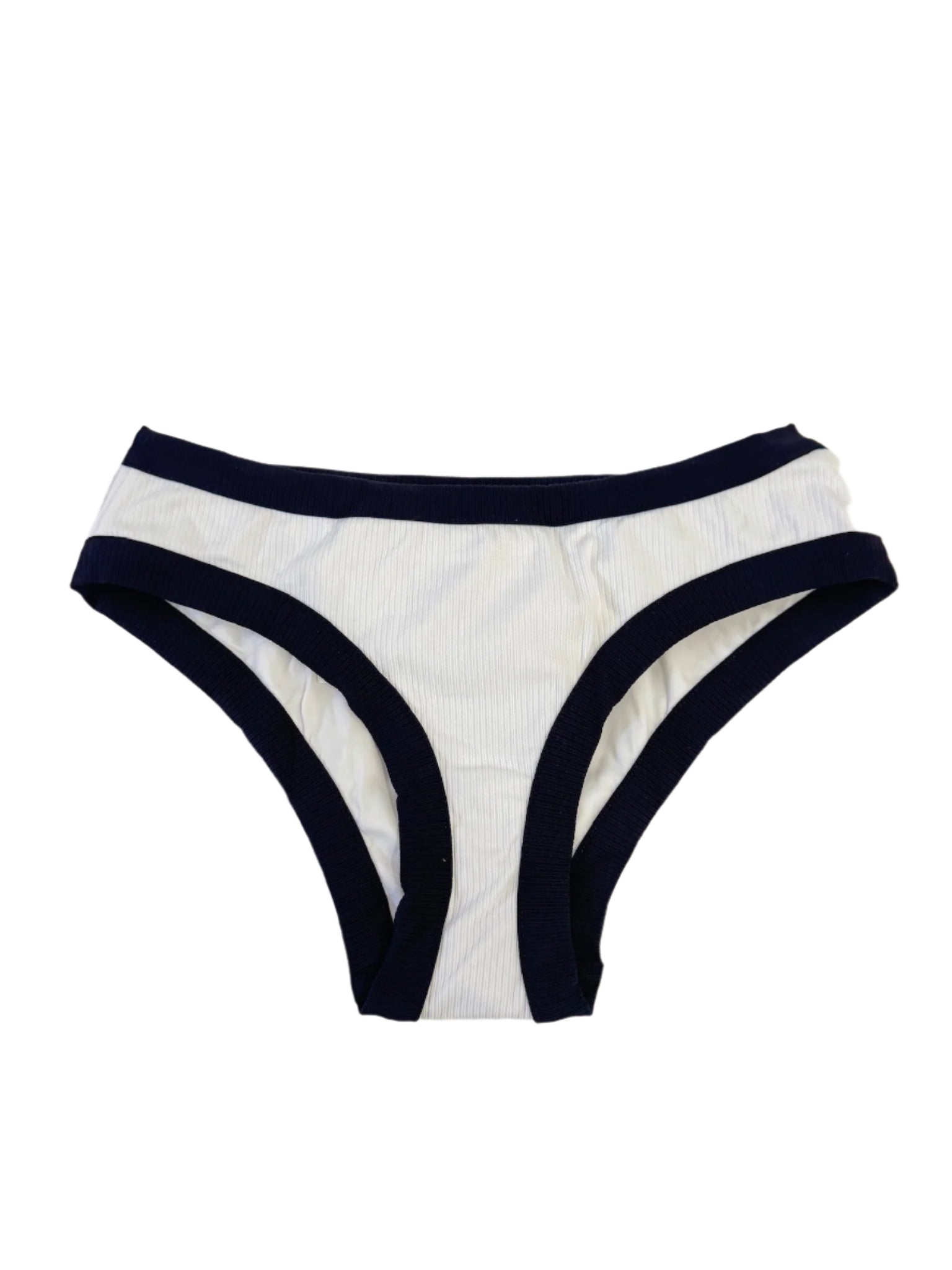 Chanel White Bikini Top and Bottom Set