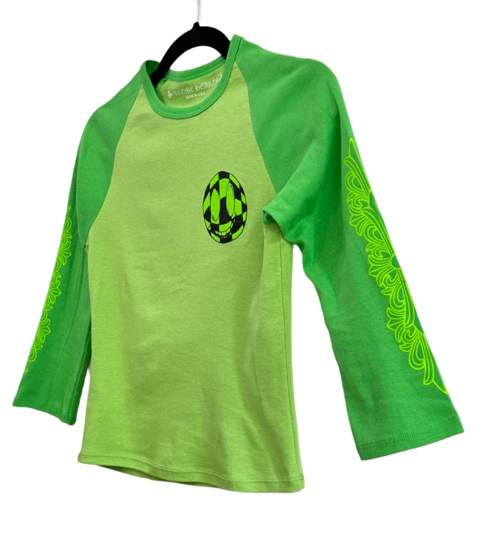 Chrome Hearts MattyBoy Green Baseball Baby Tee - Size M