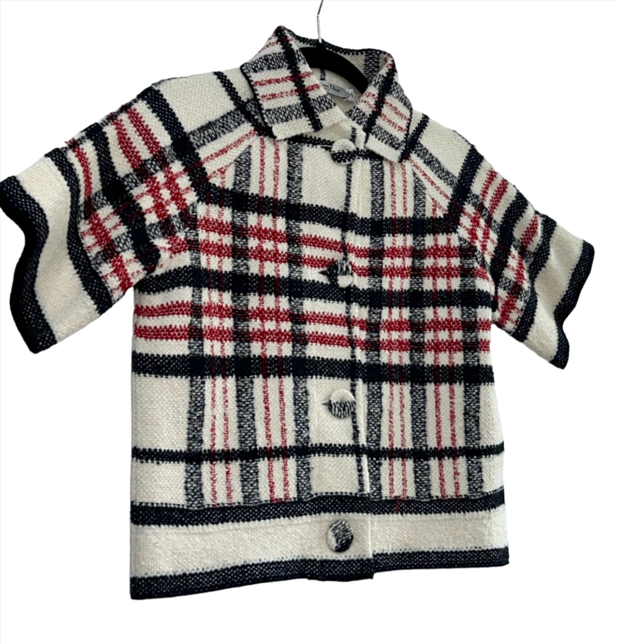 Dior White Red and Black Short Sleeve Jacket