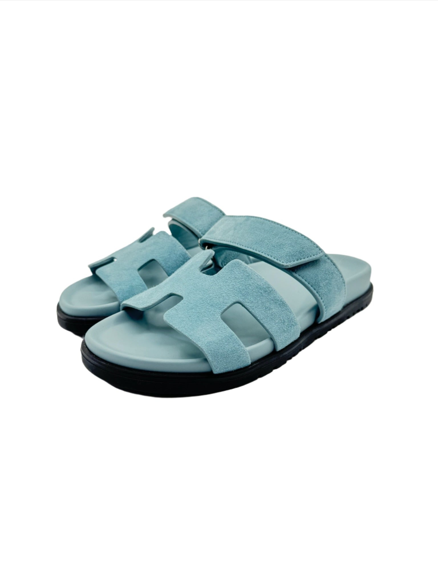 Hermès Blue Chypre Sandals