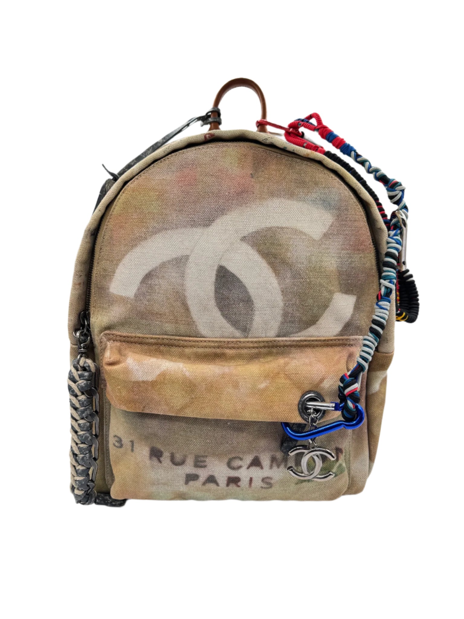 Chanel Canvas Graffiti Backpack