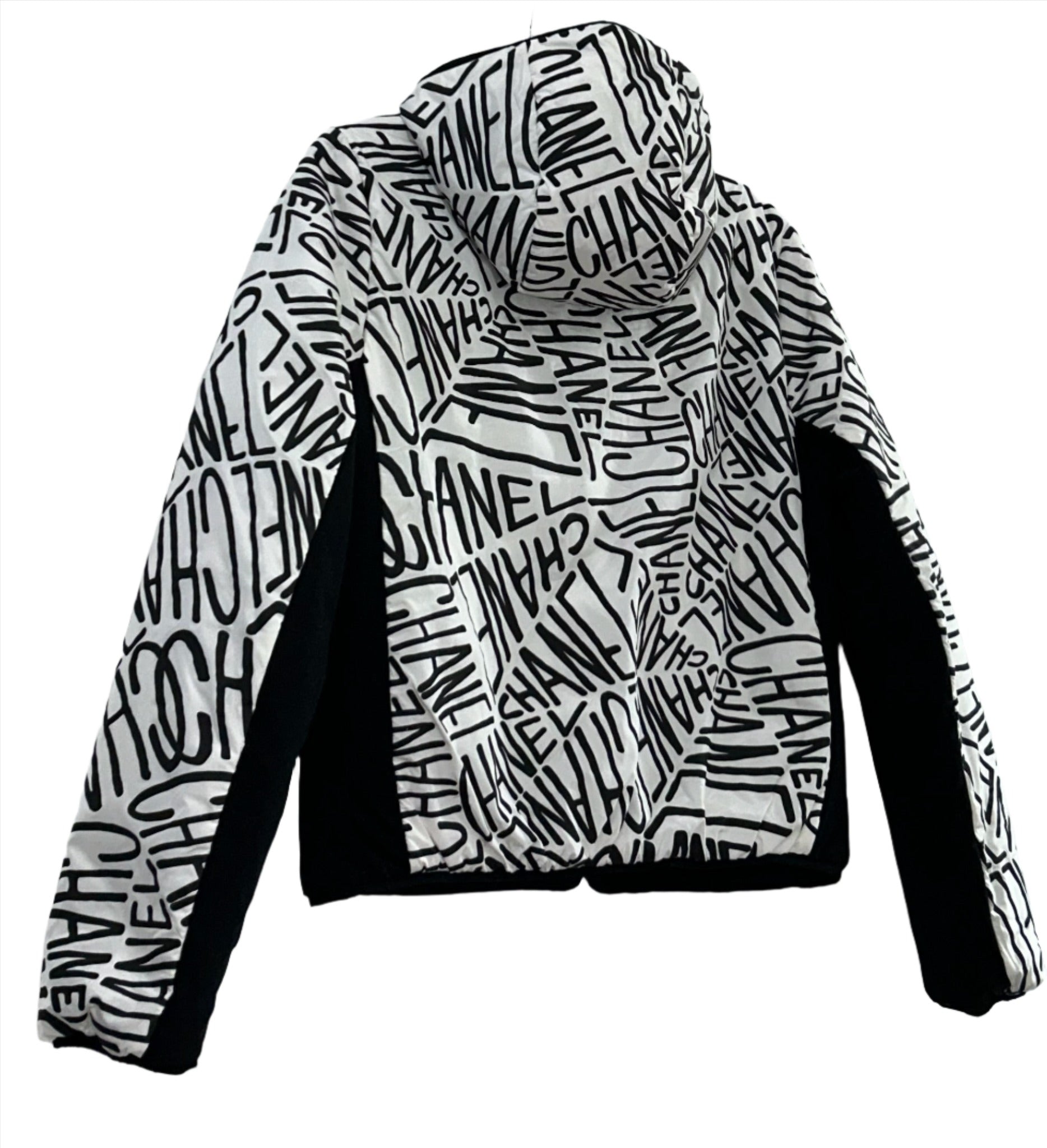 Chanel Black and White Reversible Puffer Jacket