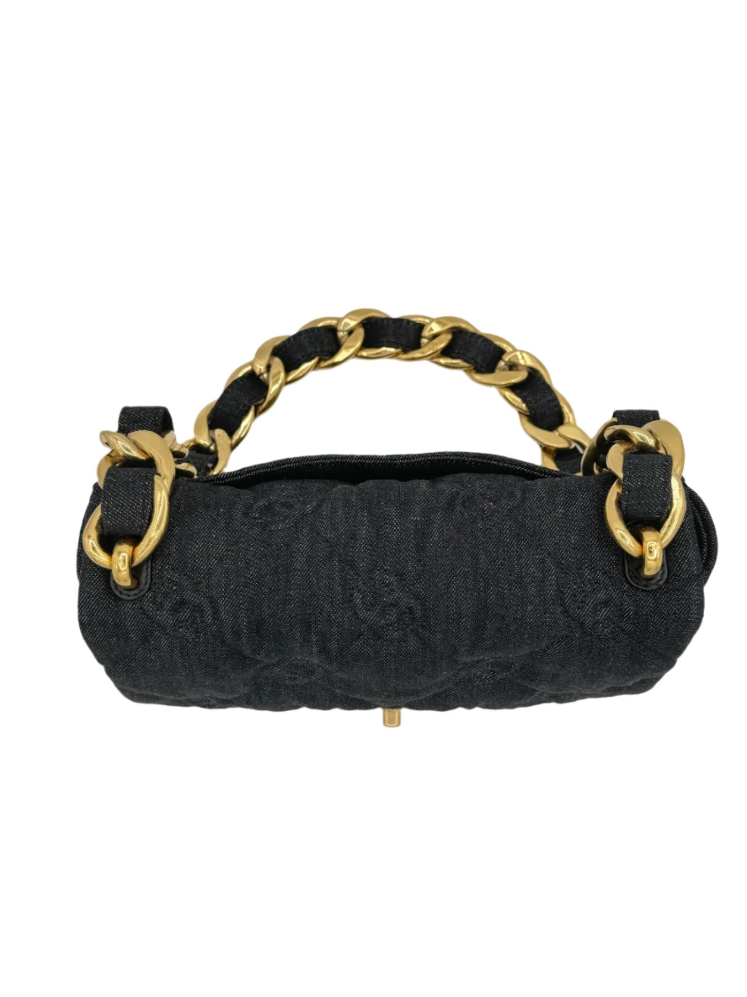 Chanel Black Denim CC Funky Town Flapbag