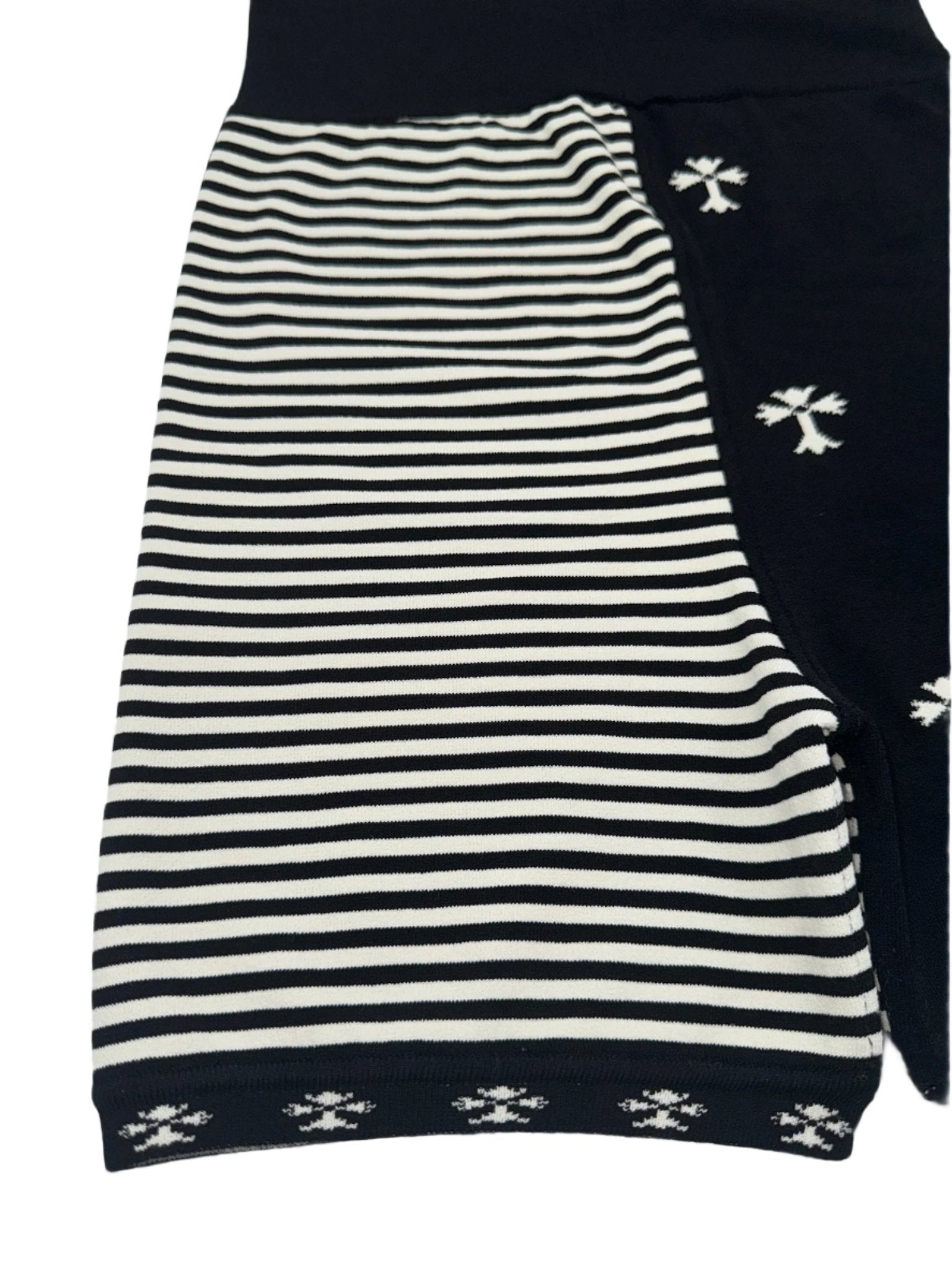 Chrome Hearts Black and White Shorts