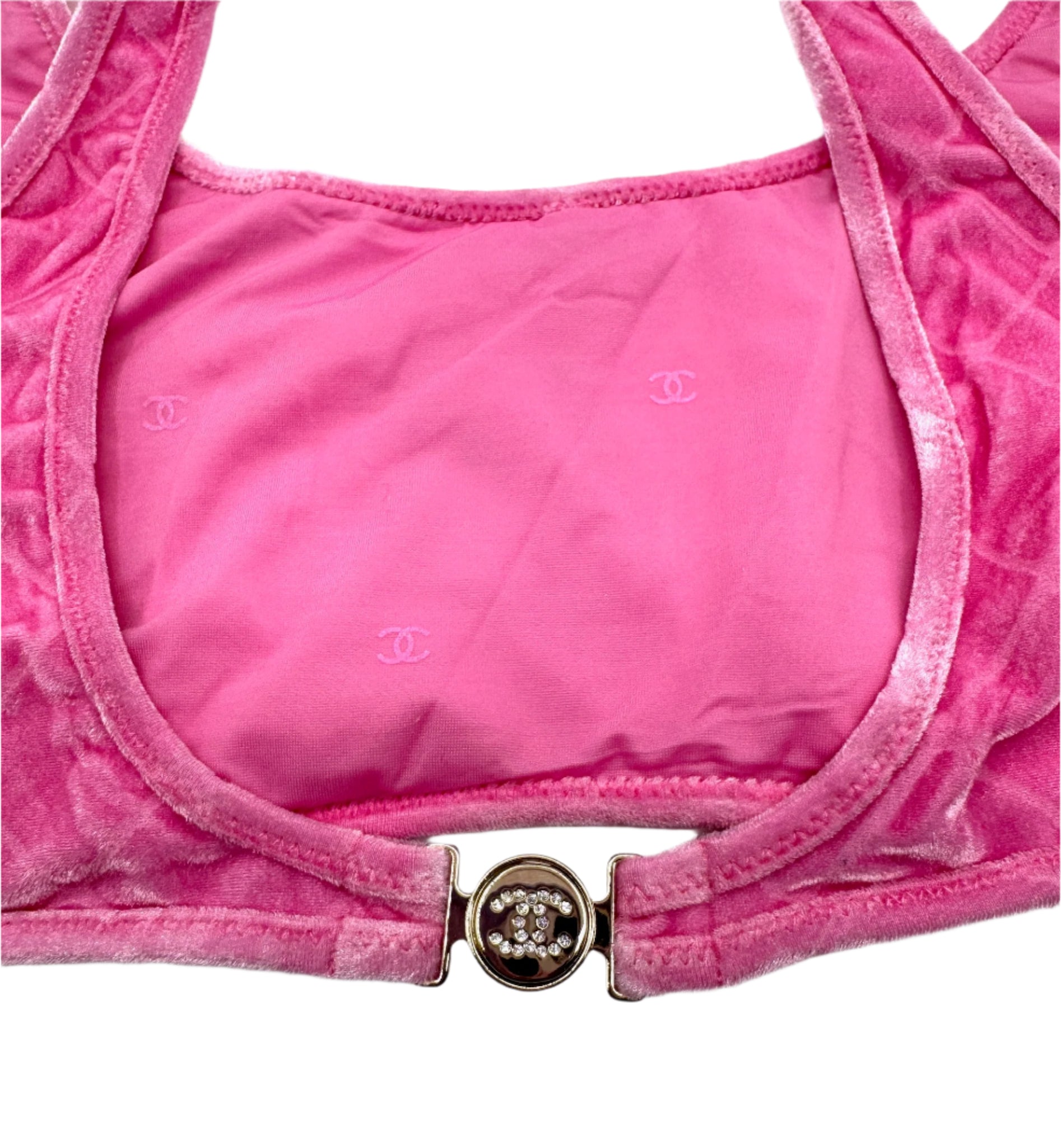 Chanel Coco Beach Pink Bikini Top