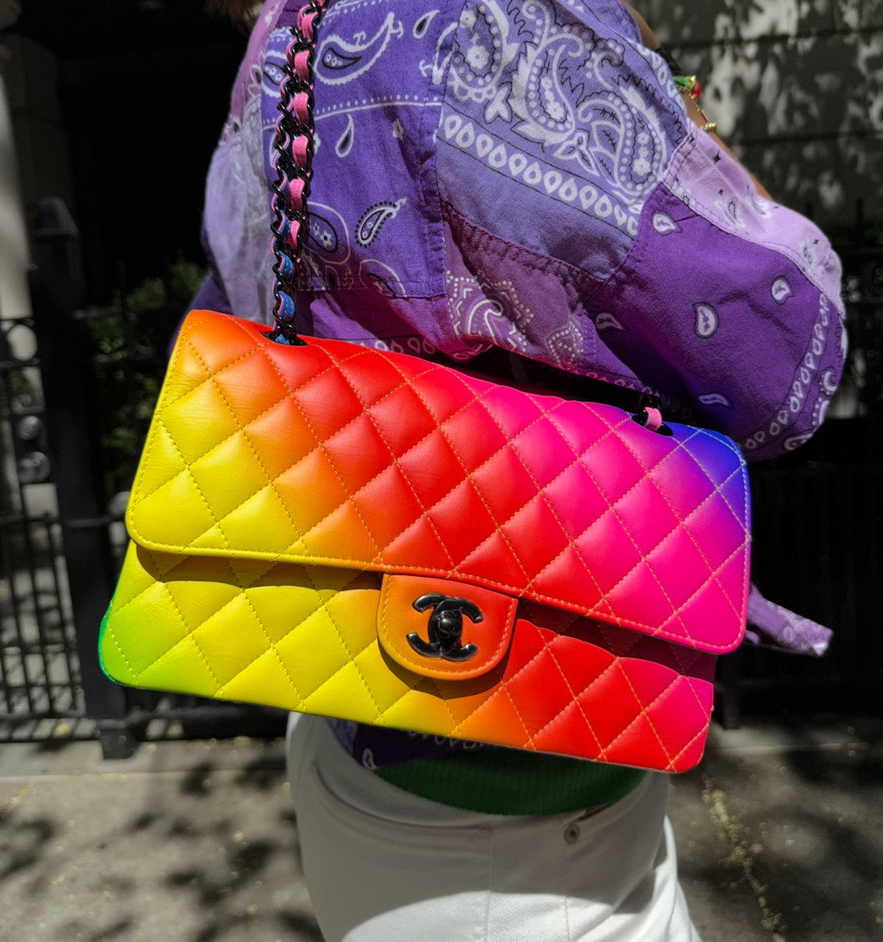 Chanel Rainbow Medium Classic Flapbag