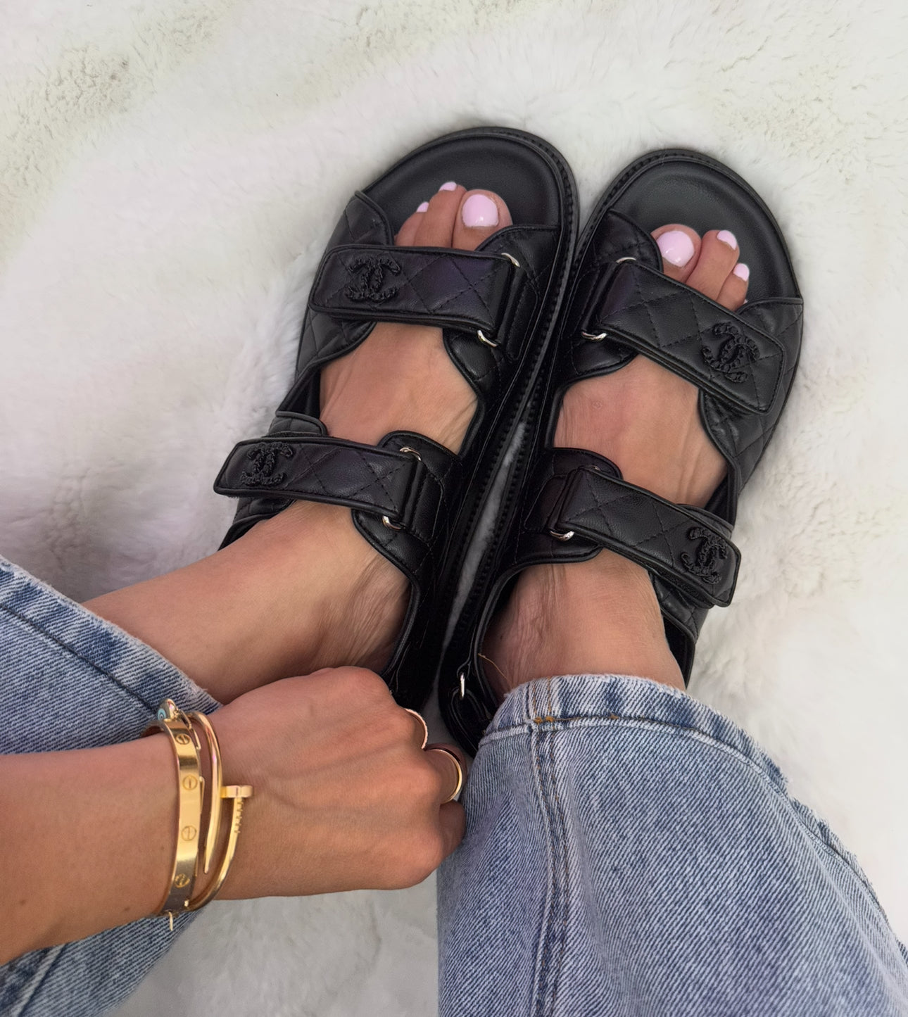 Chanel So Black Dad Sandals