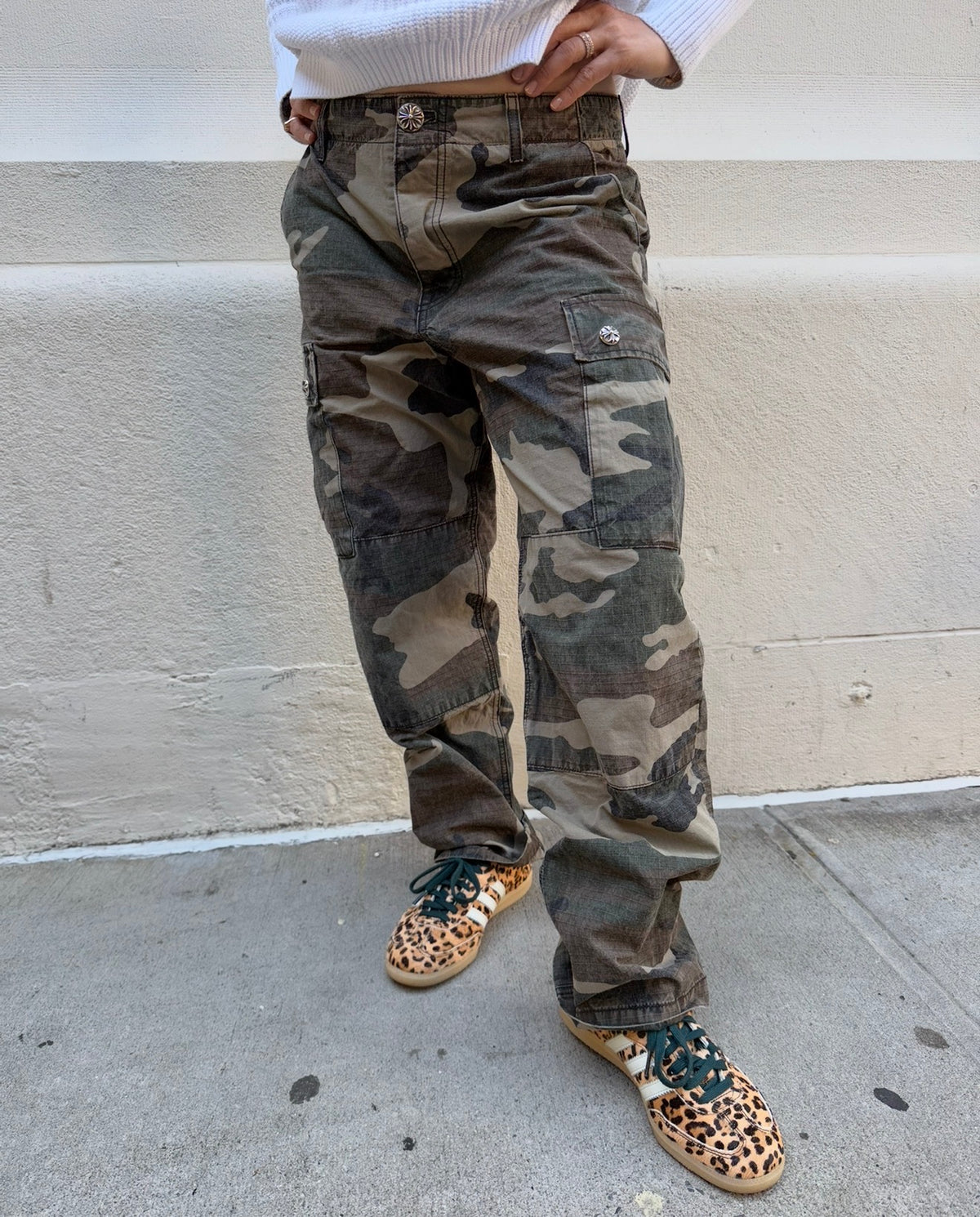 Chrome Hearts Camouflage Devil Dog Cargo Pants