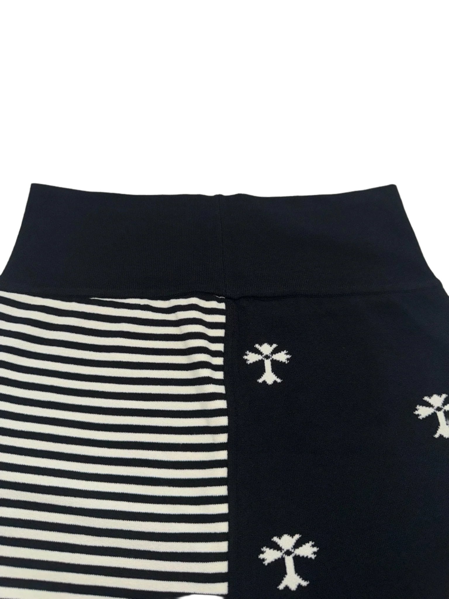 Chrome Hearts Black and White Shorts