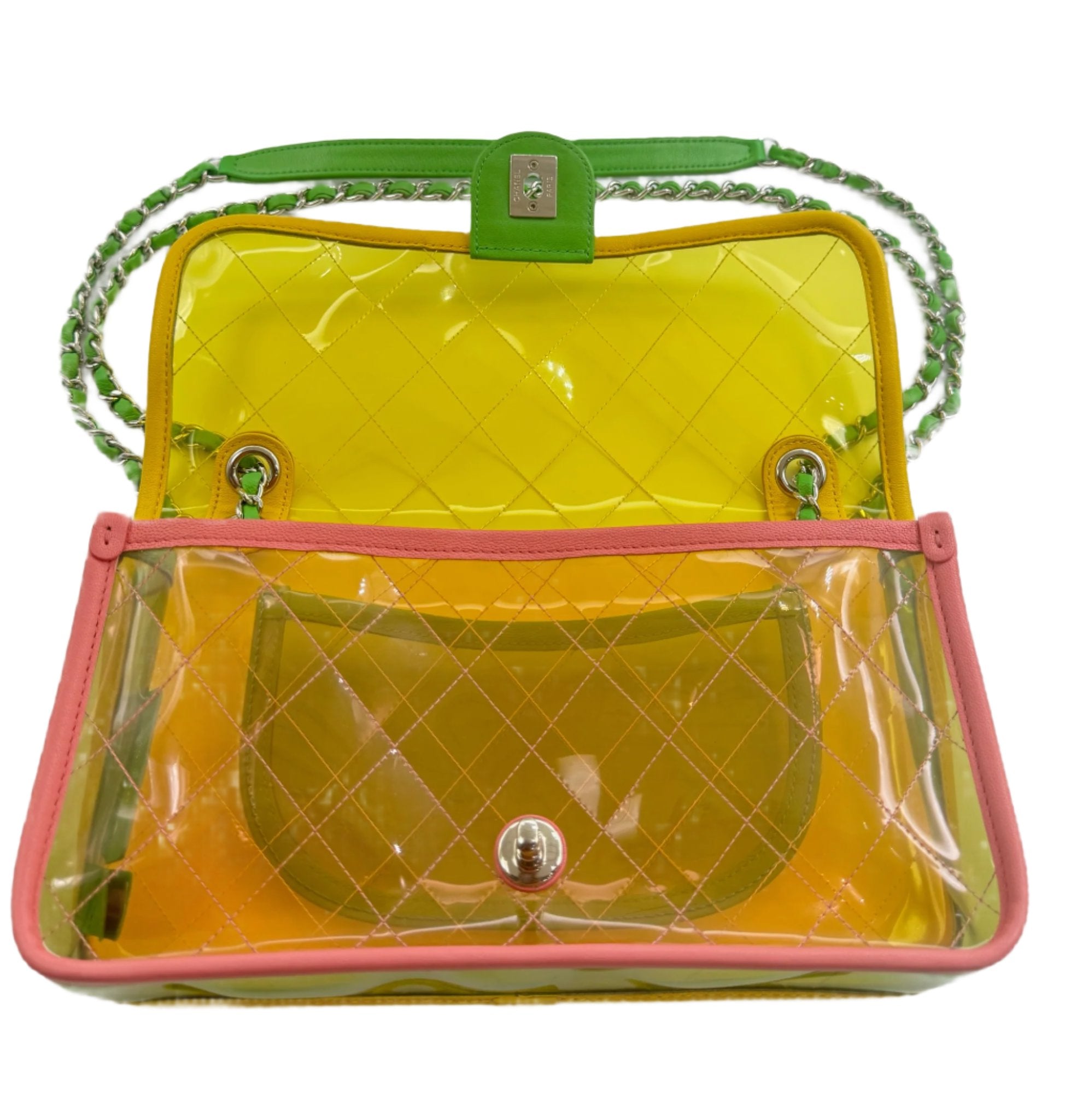 CHANEL Coco Splash PVC Flapbag