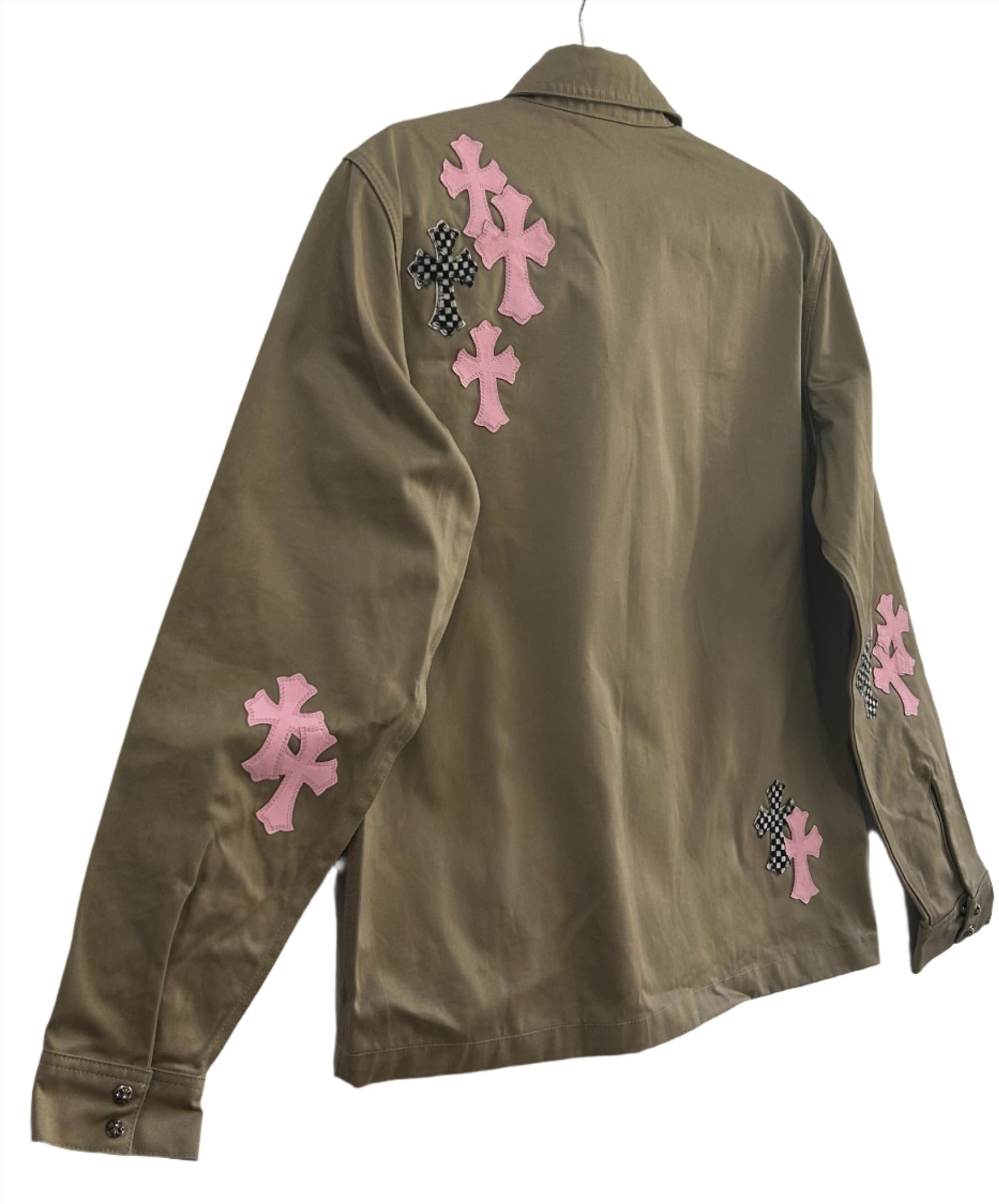 Chrome Hearts Khaki with Pink Cross Jacket