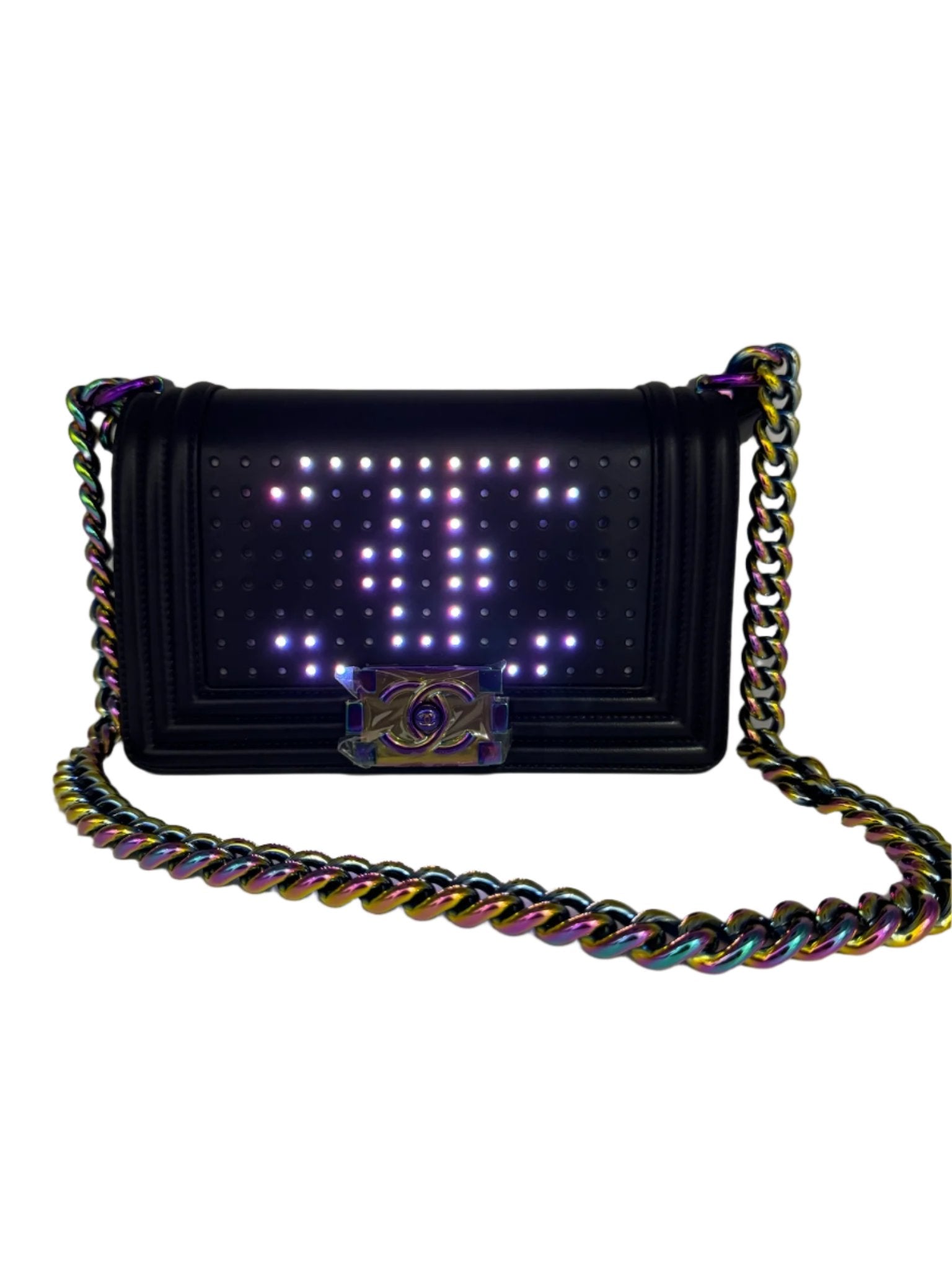 Chanel LED Light Black Boy Bag