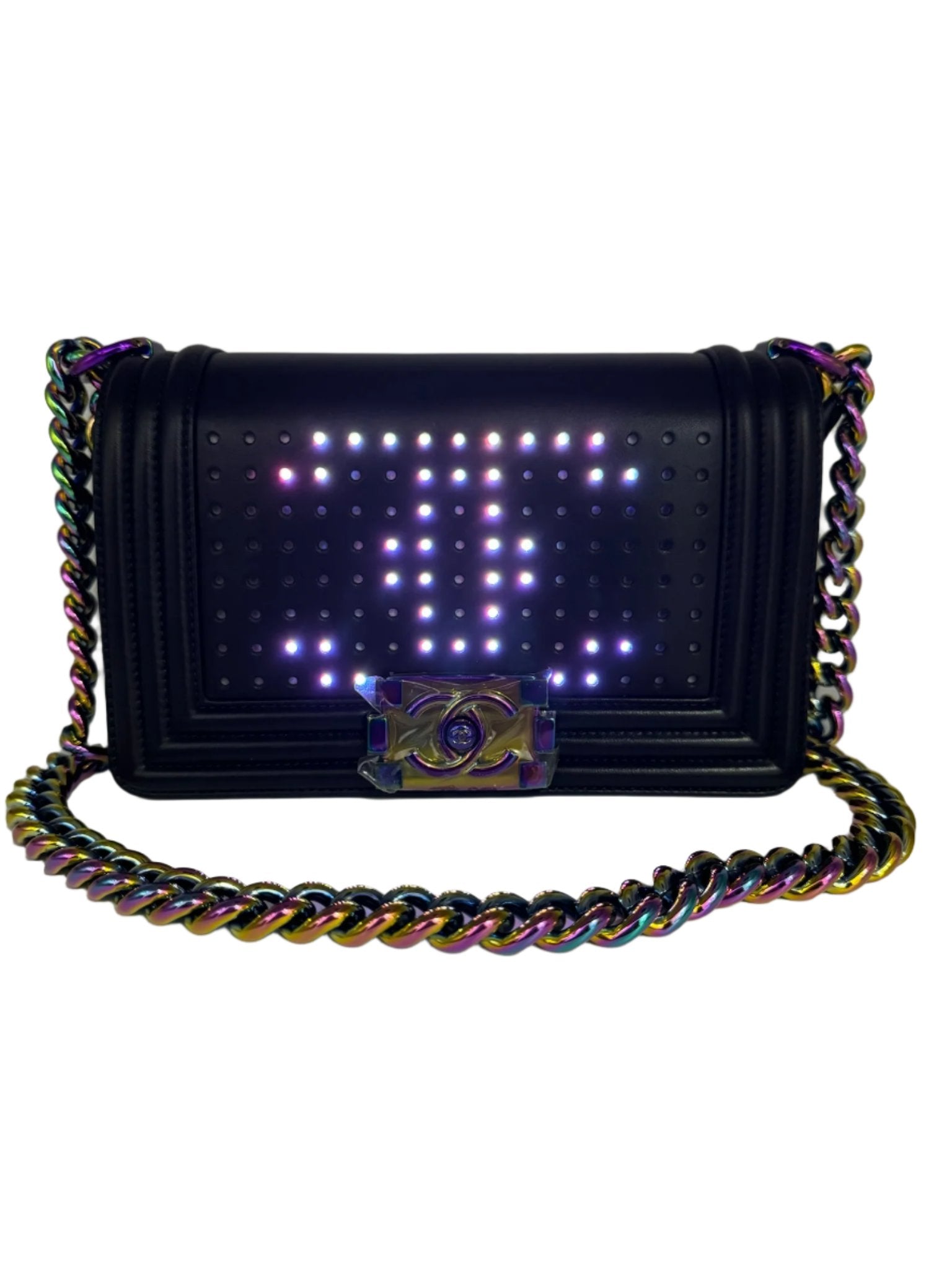 Chanel LED Light Black Boy Bag