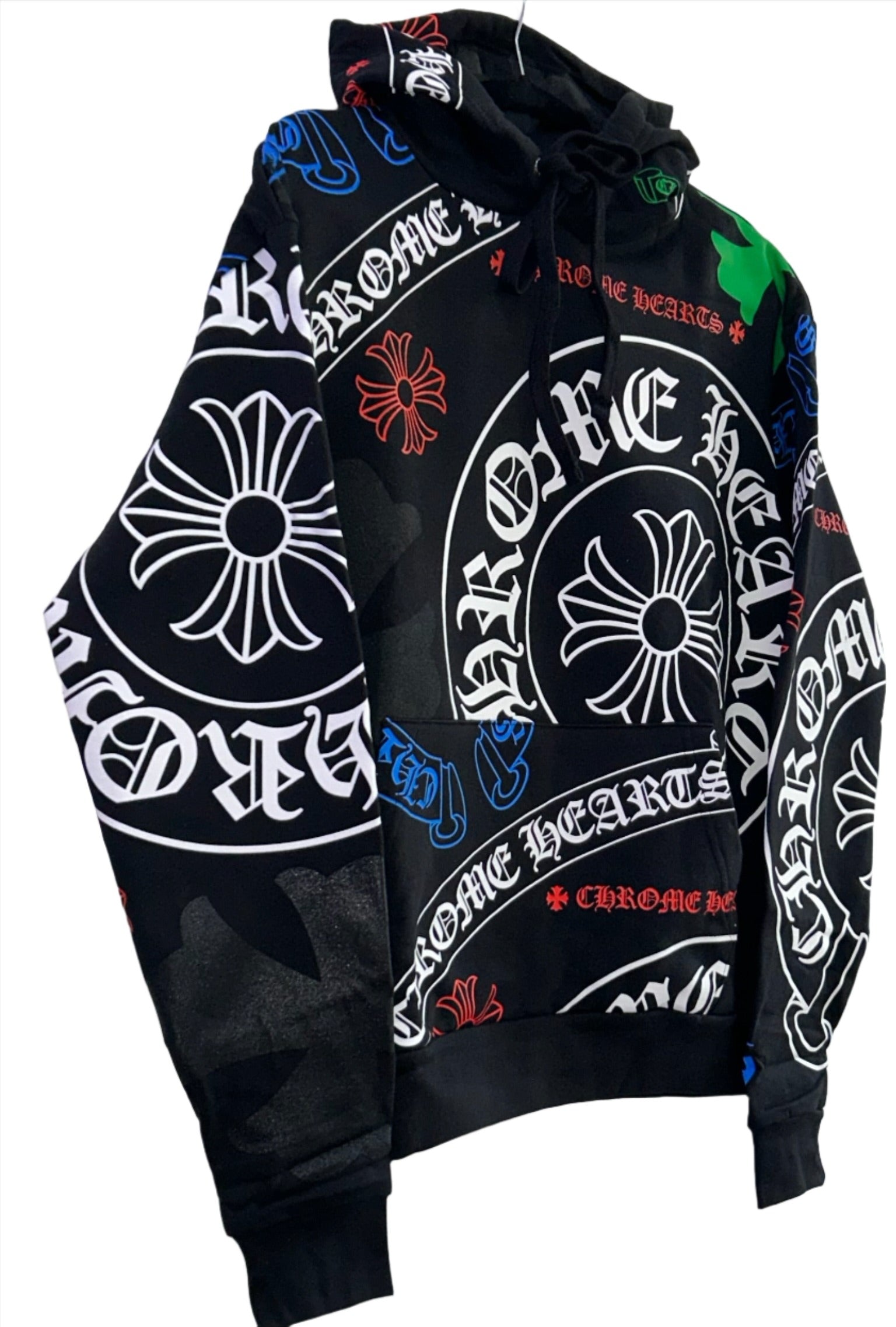 Chrome Hearts Black Stencil Hoodie